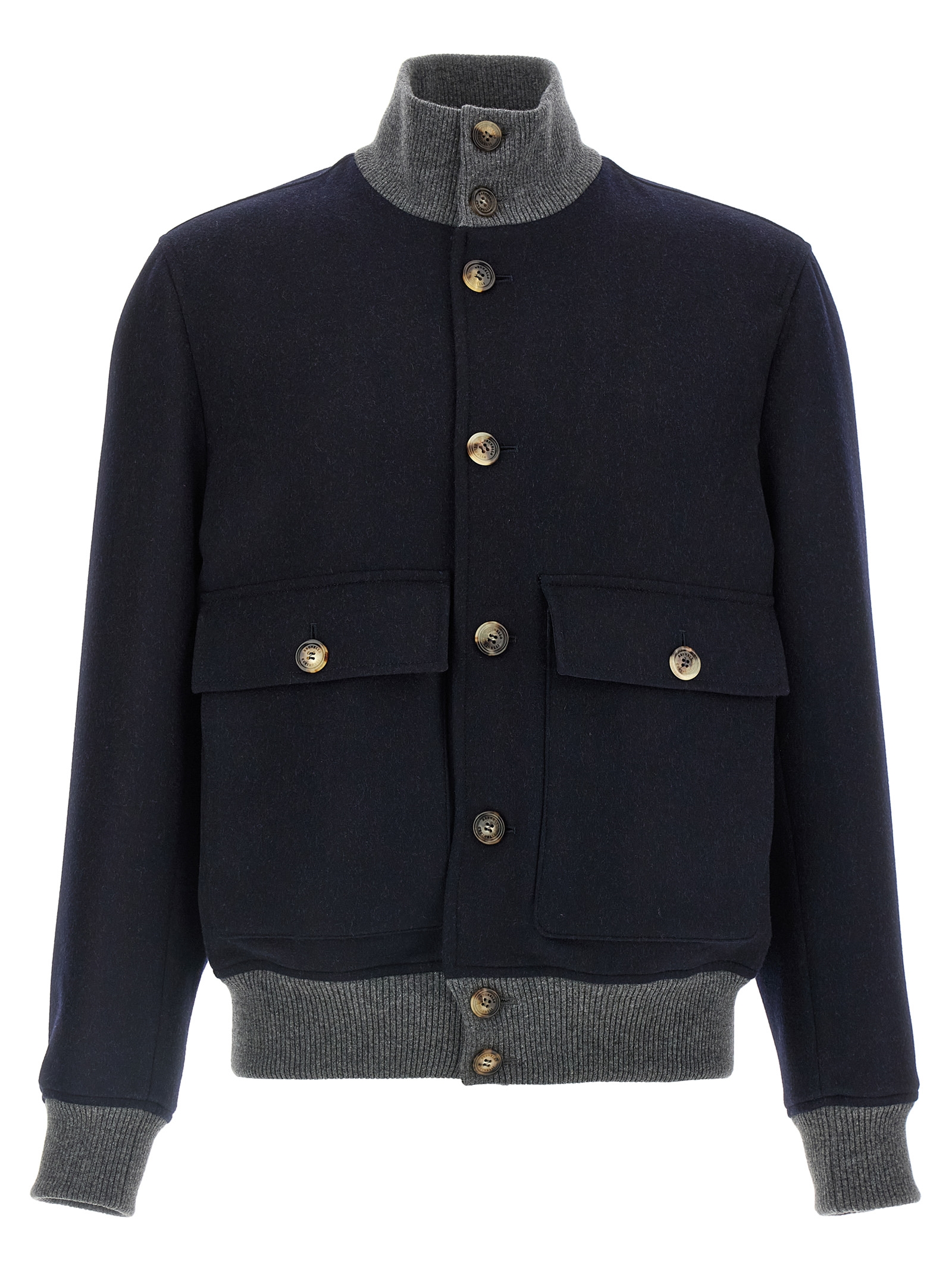 Wool bomber jacket