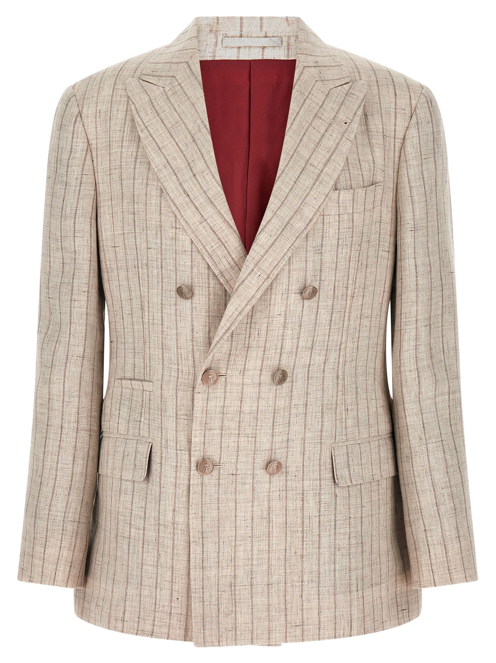 Pinstripe twill blazer