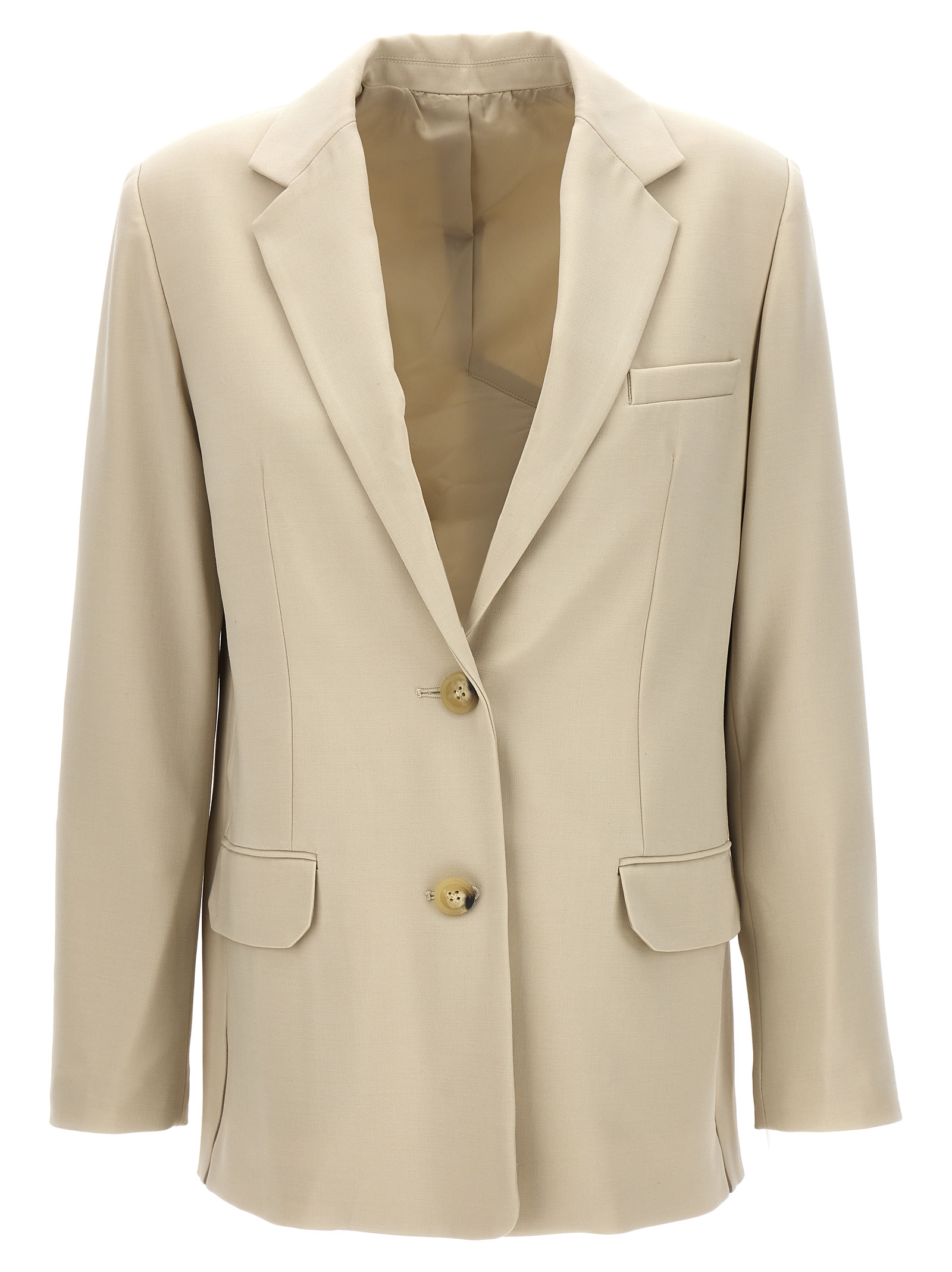 Logo band blazer