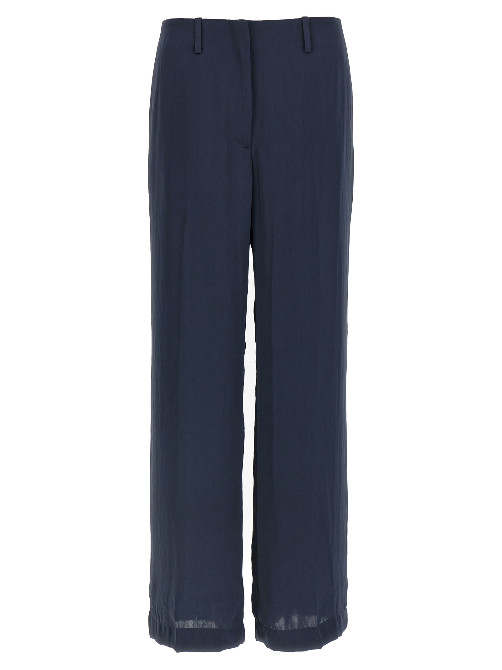 Silk effect trousers