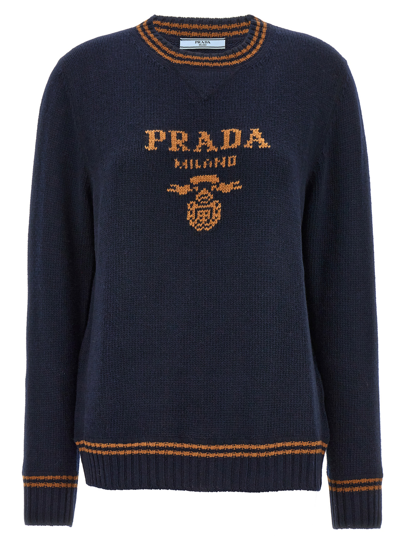 Logo intarsia sweater
