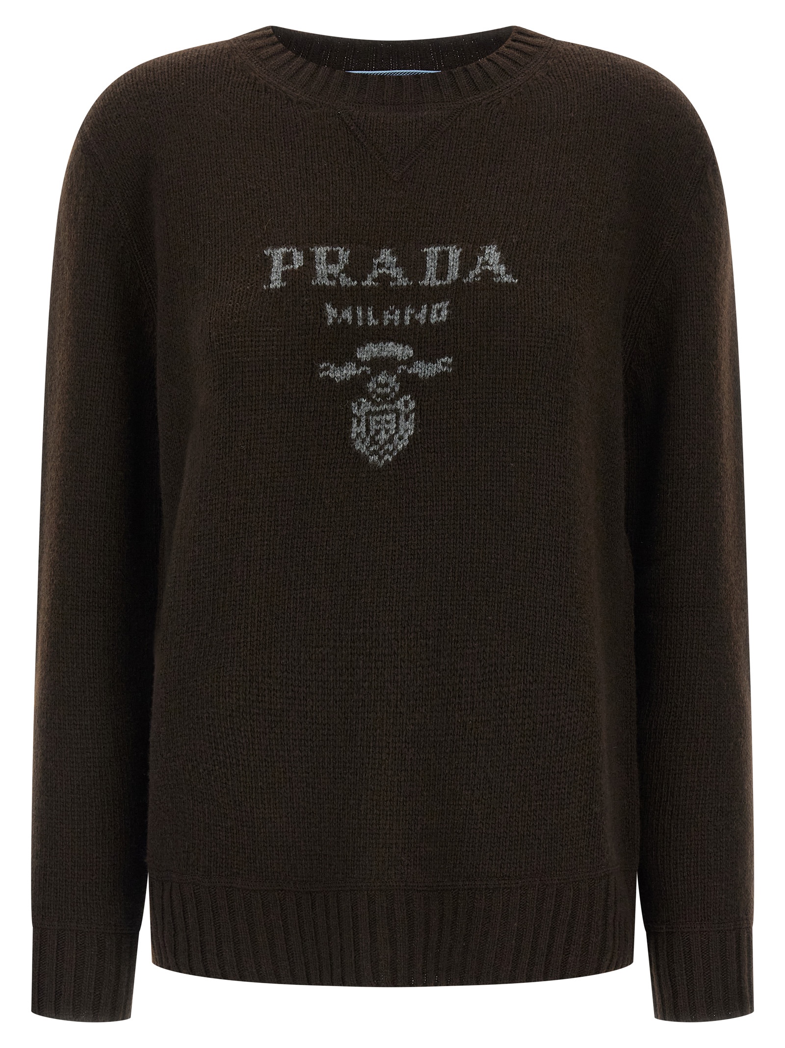 Logo intarsia sweater