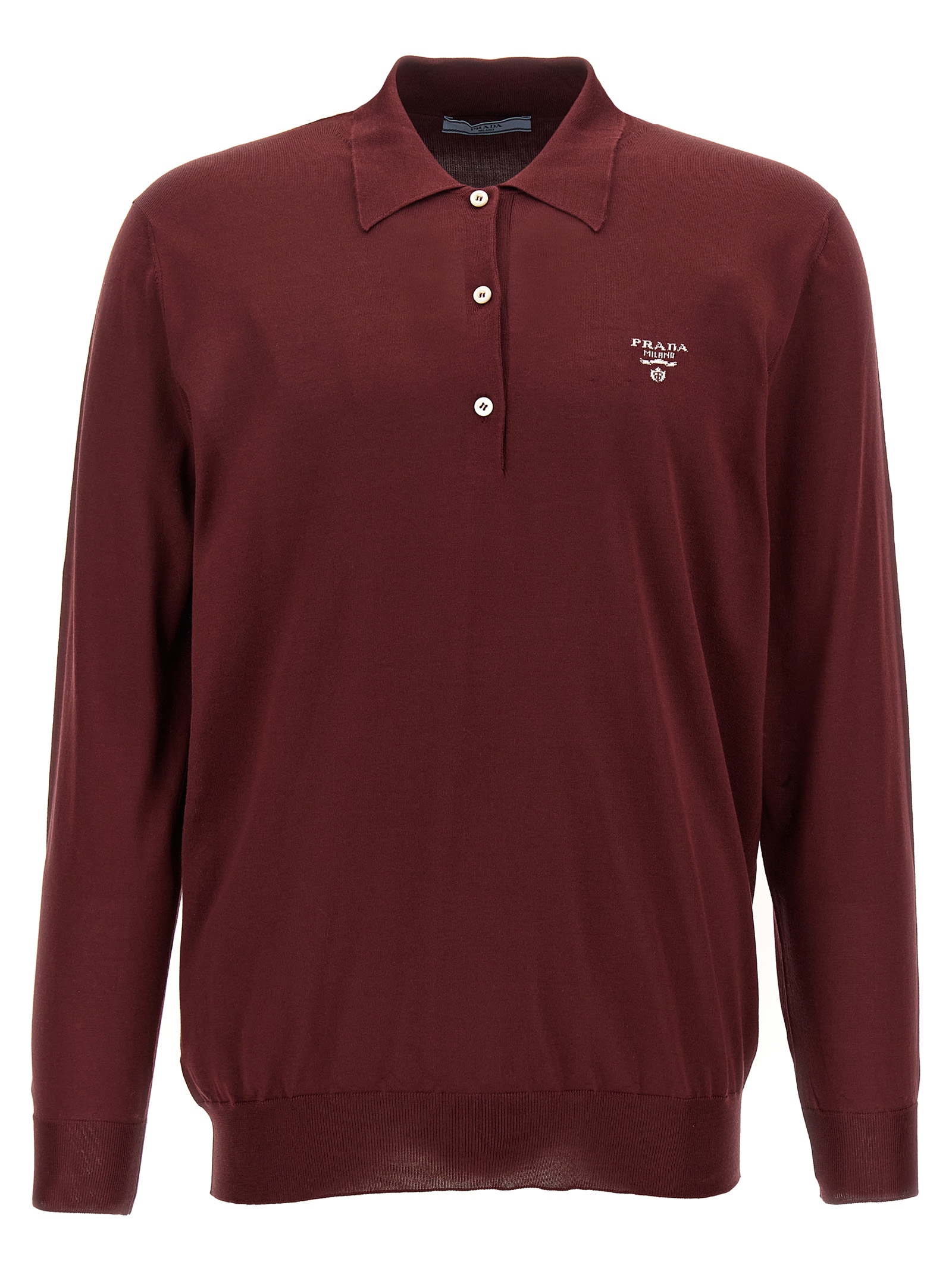 Logo intarsia polo shirt