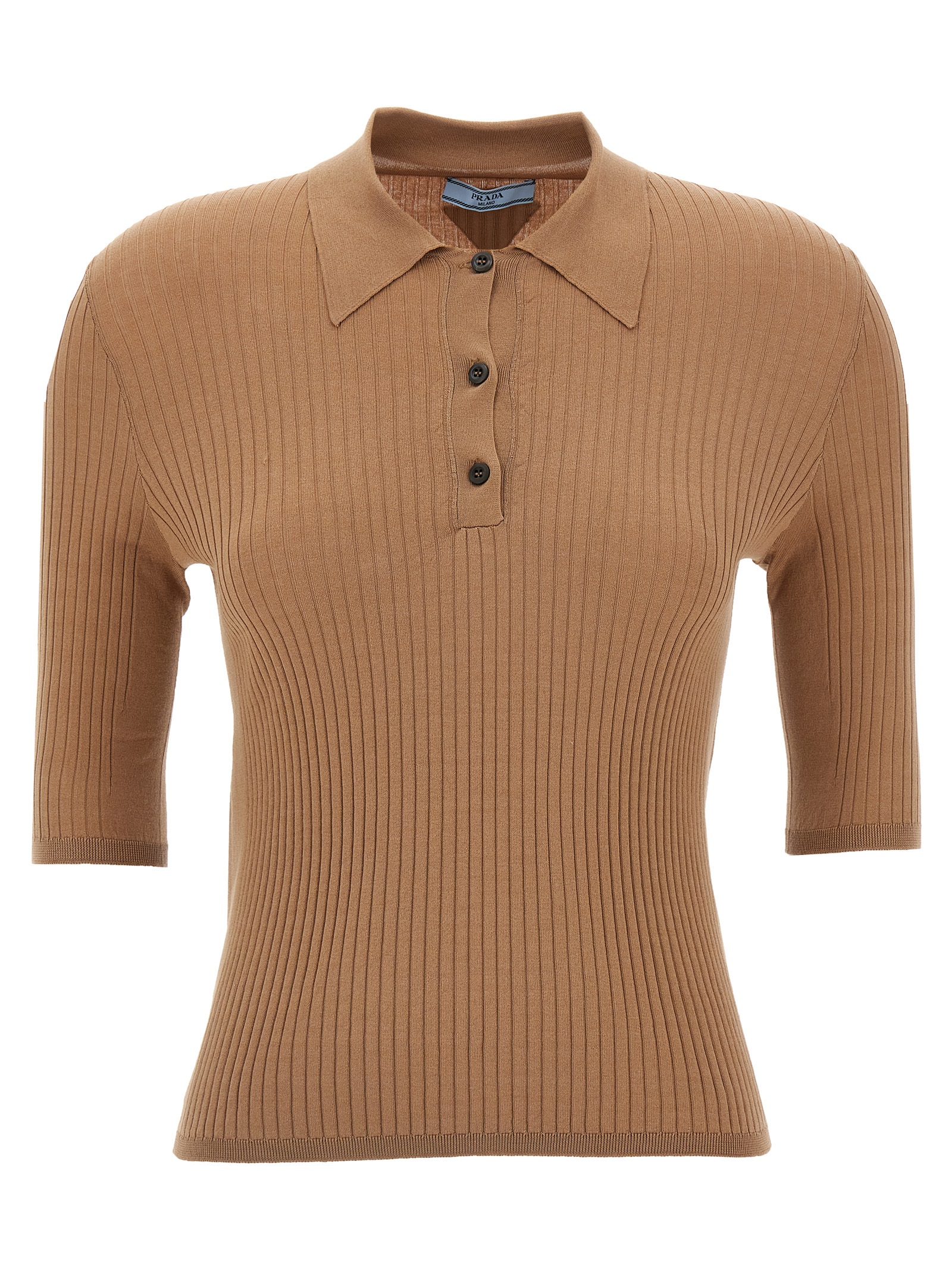 Knitted polo shirt