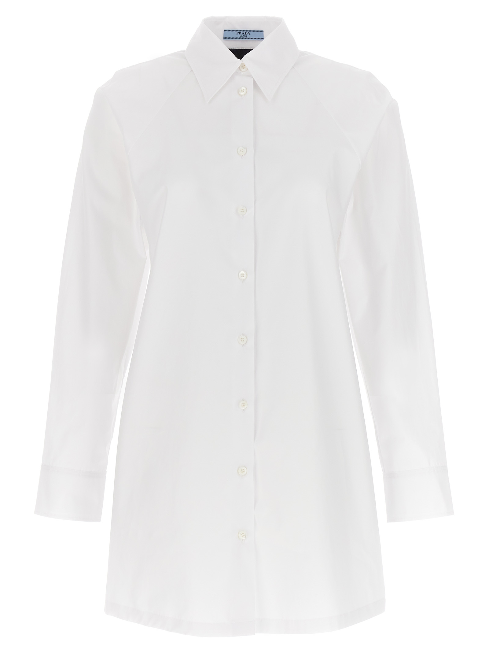 Cut-out bow shirt dress