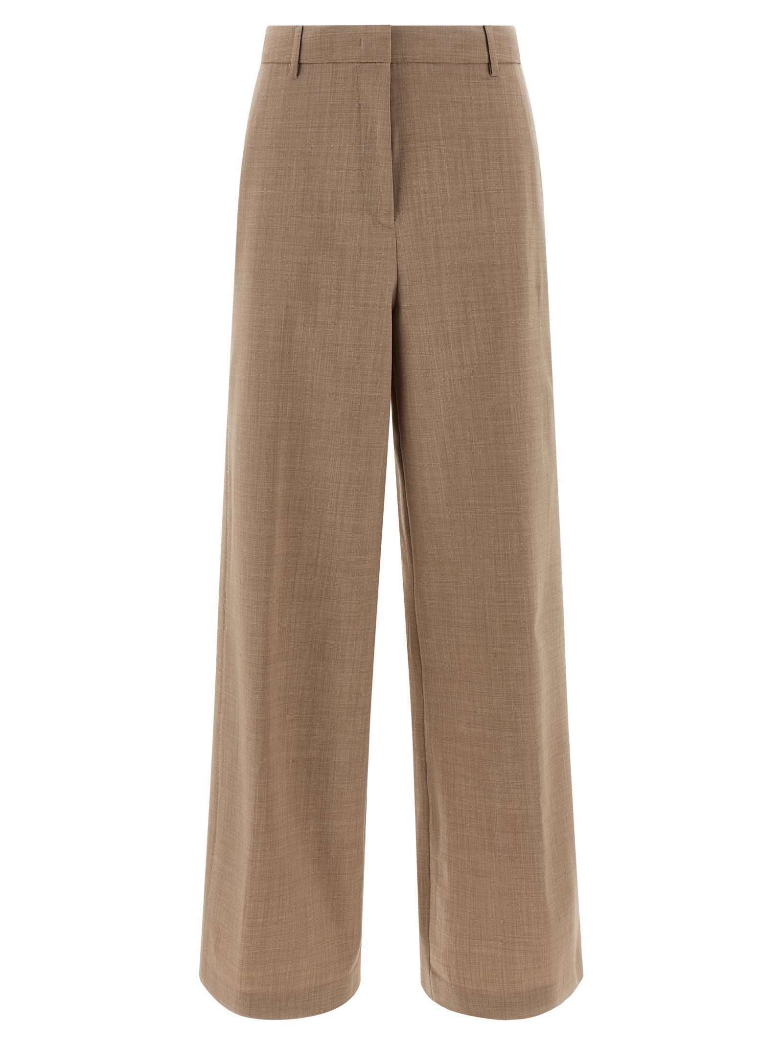 Mélange wool pants