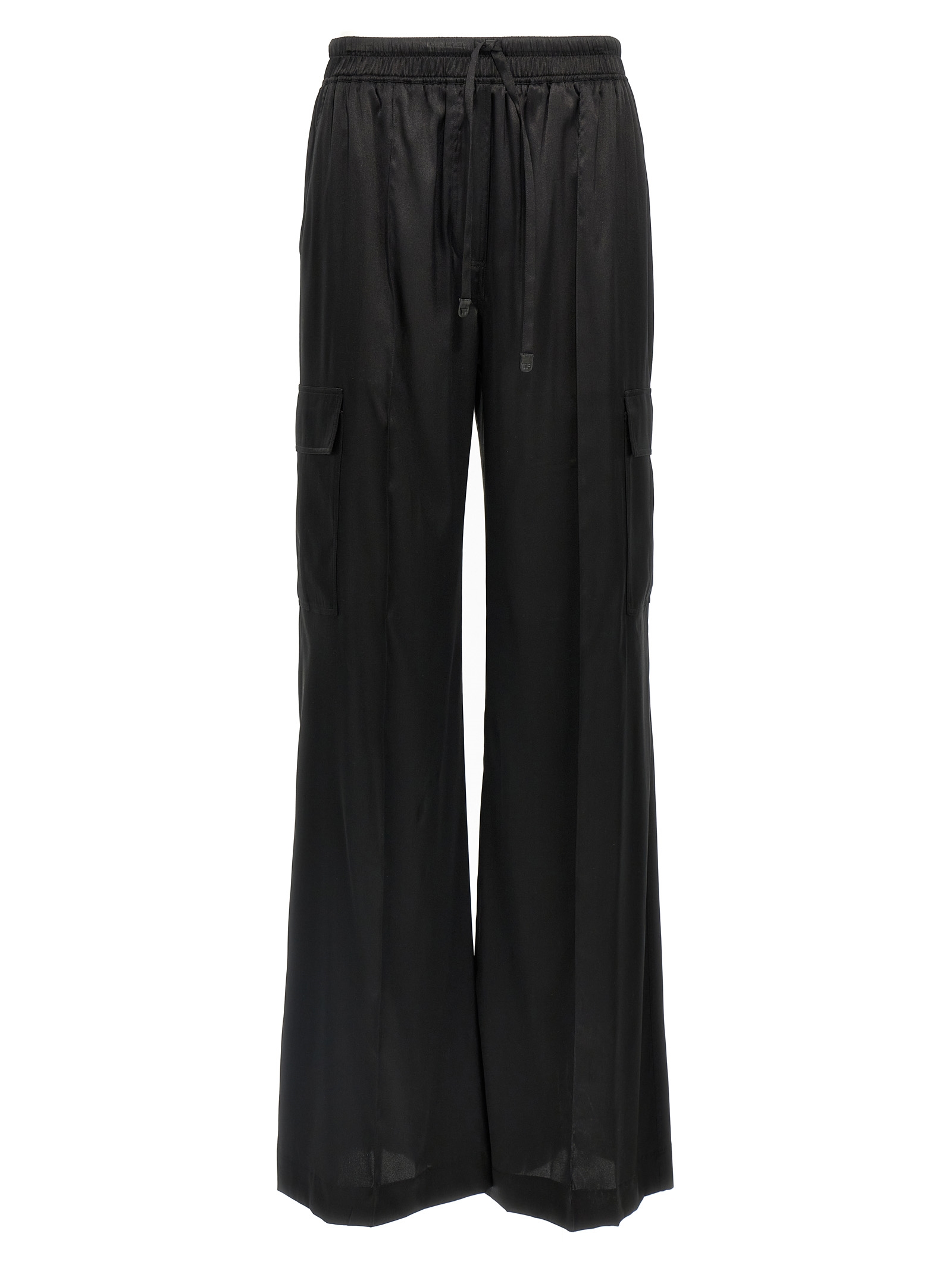 Cargo silk pants