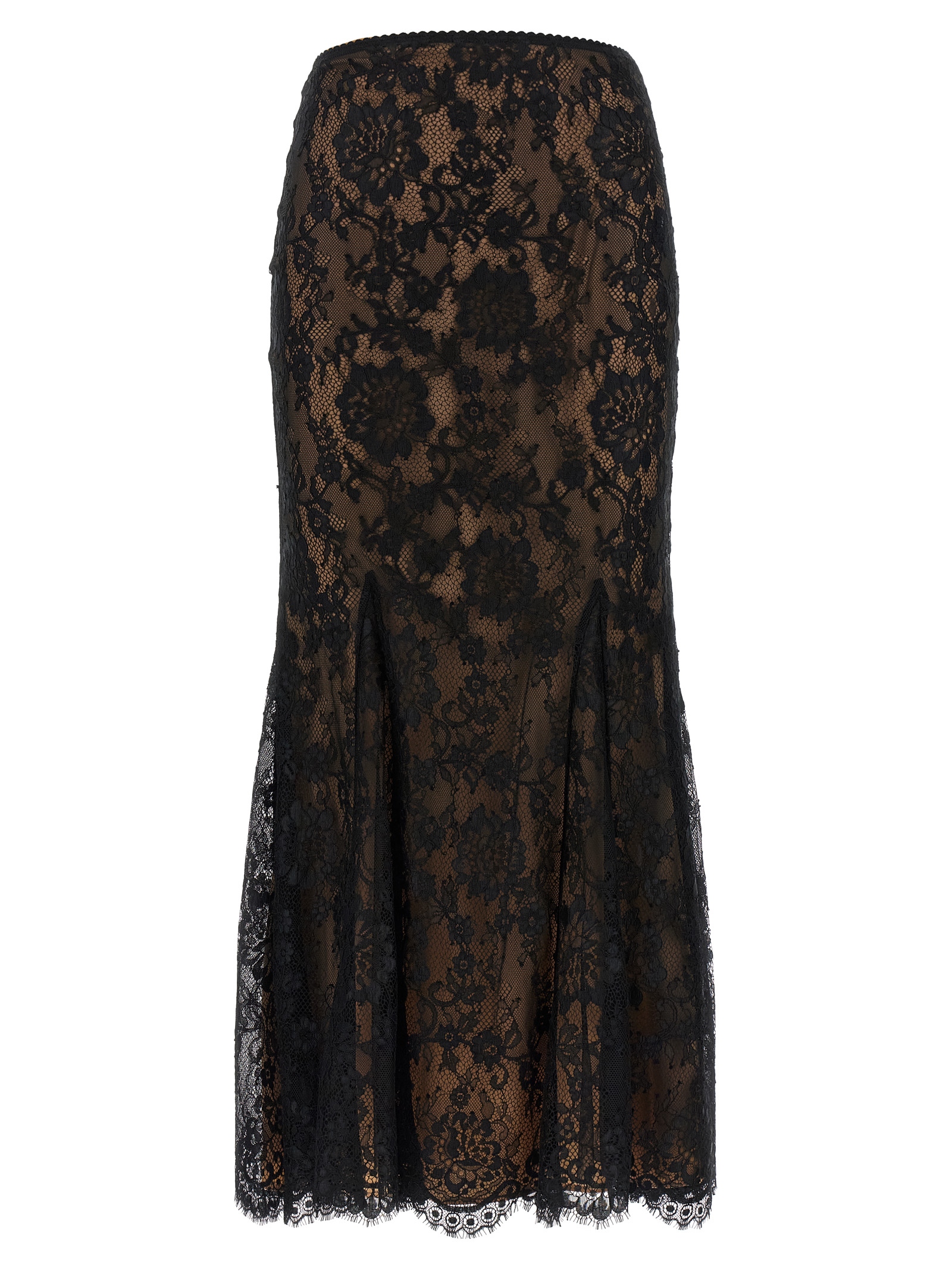 'Black Lace Midi' skirt