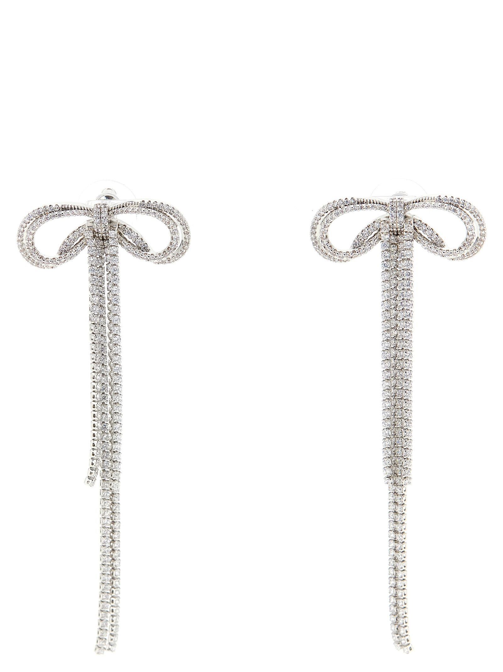 'Double Crystal Bow' earrings
