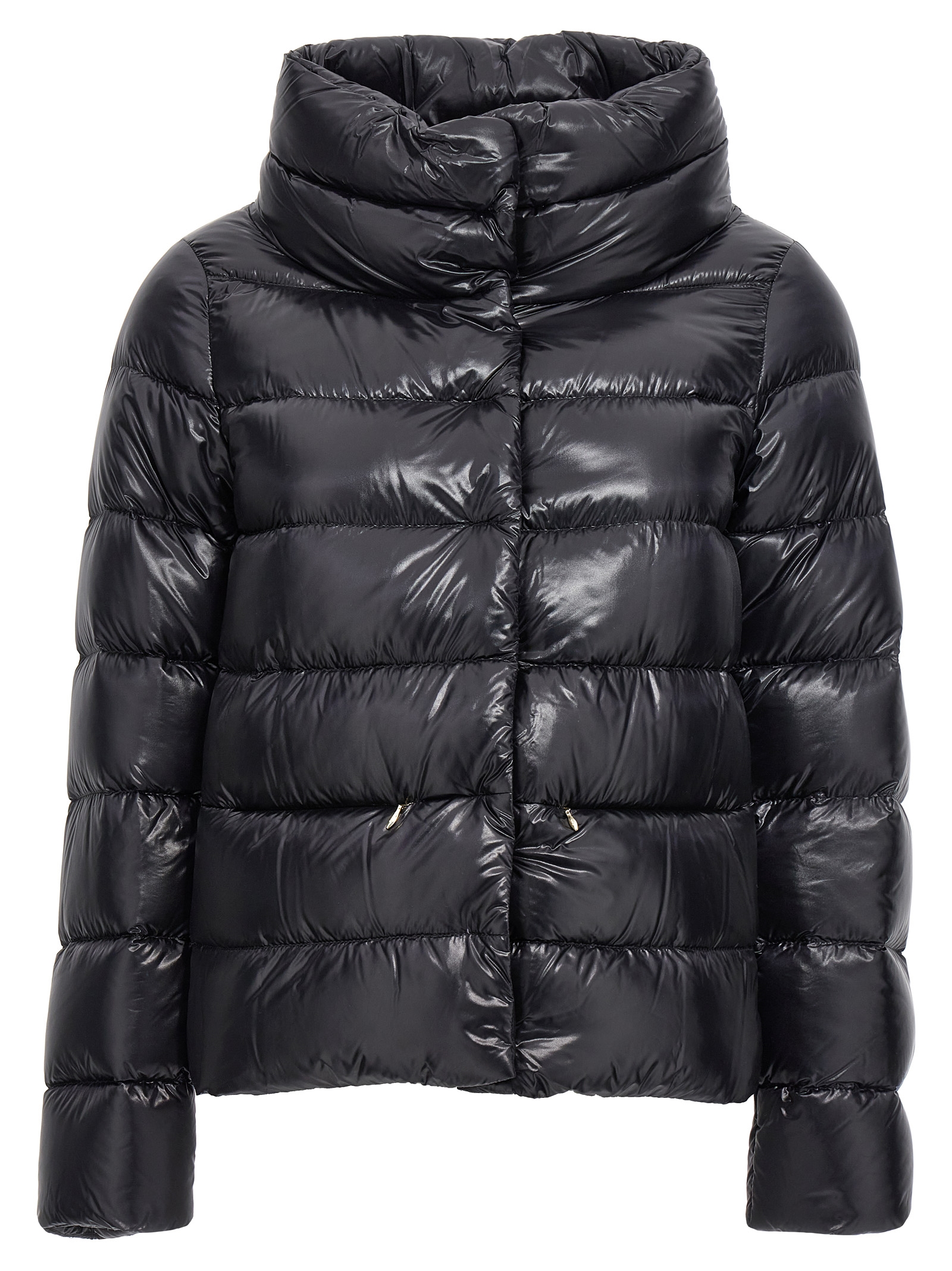 Wide neck down jacket