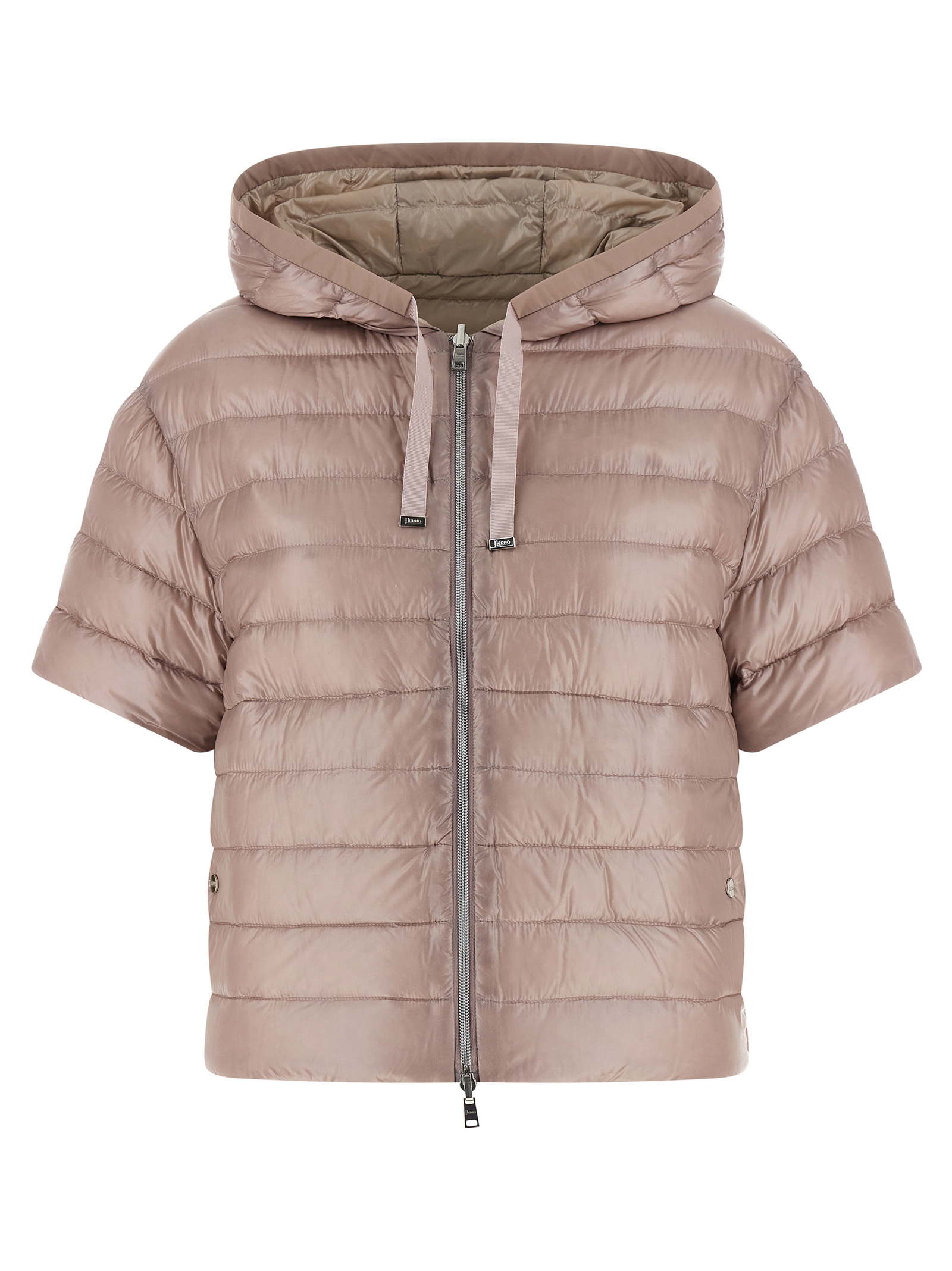 Reversible quilted down jacket