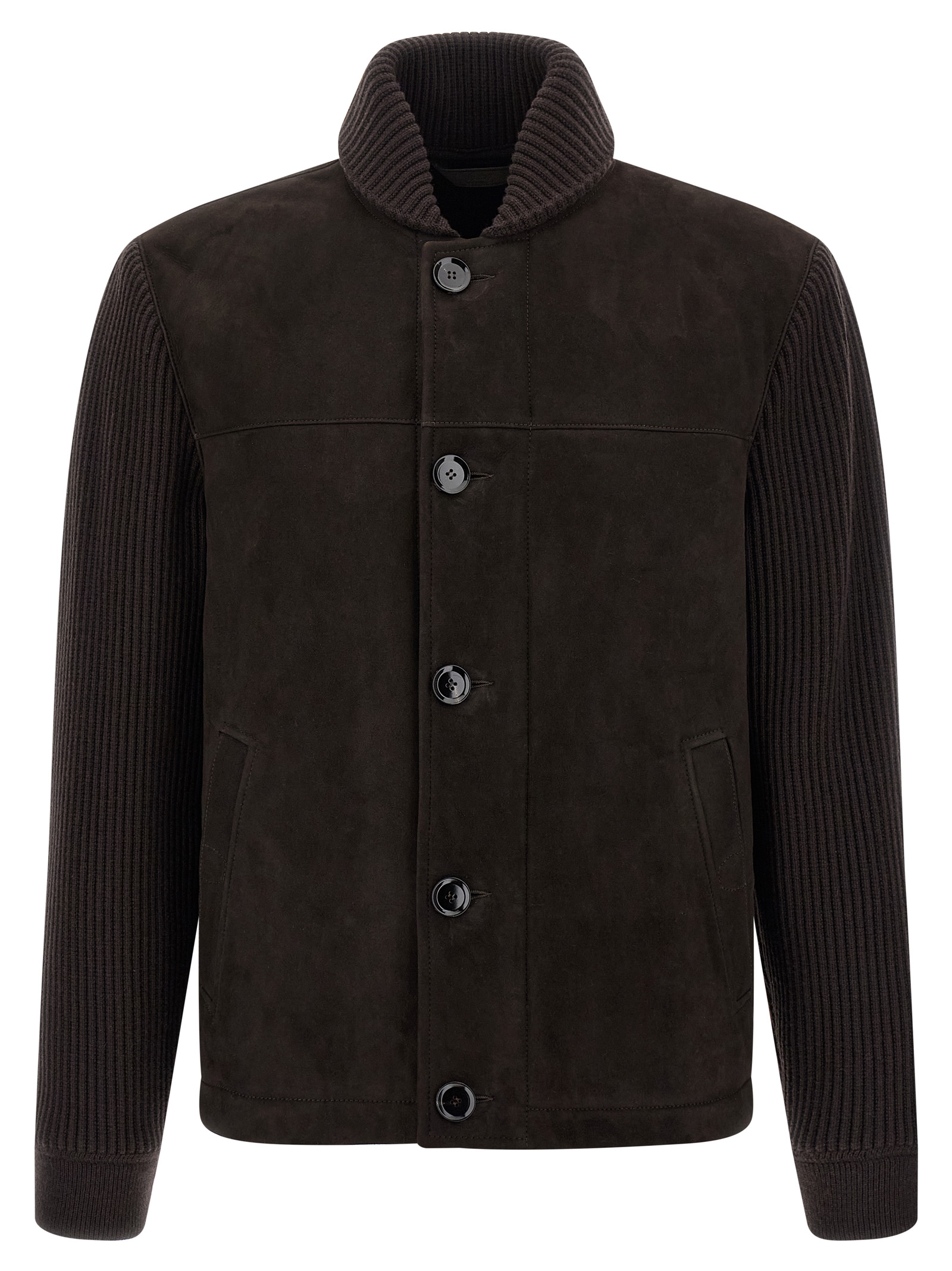 Suede bomber jacket