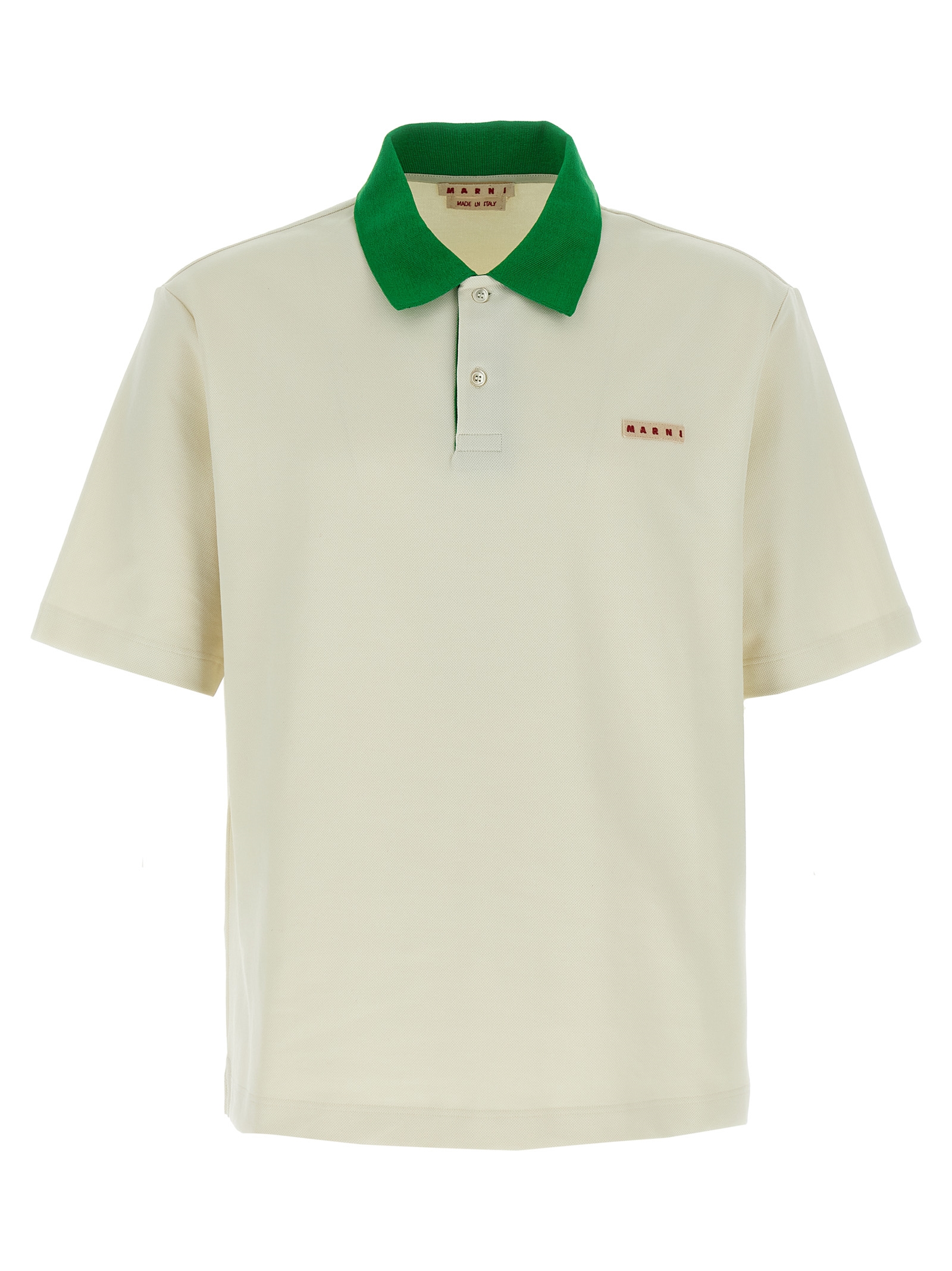Logo patch polo shirt