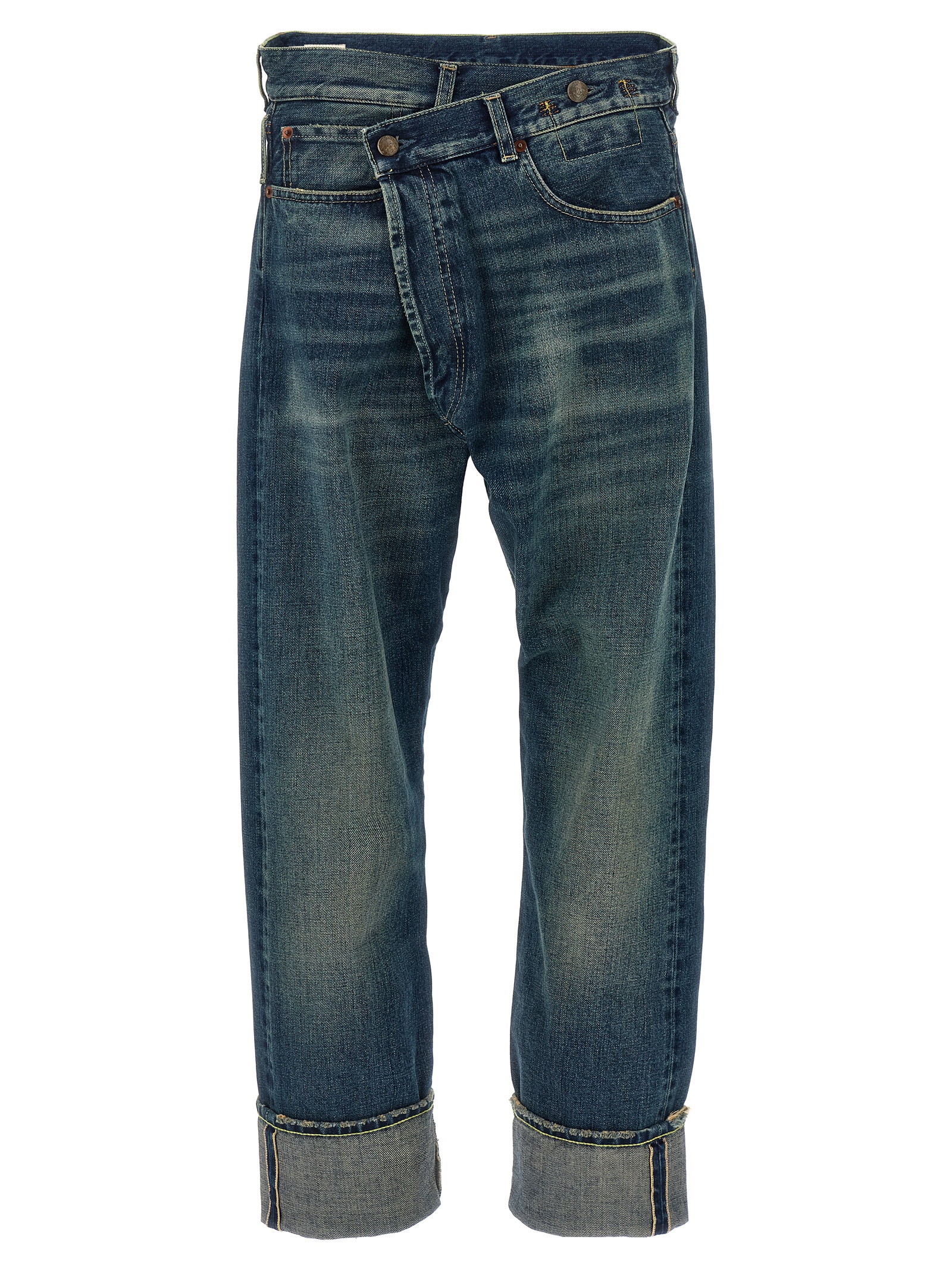 'Cuffed Crossover' jeans