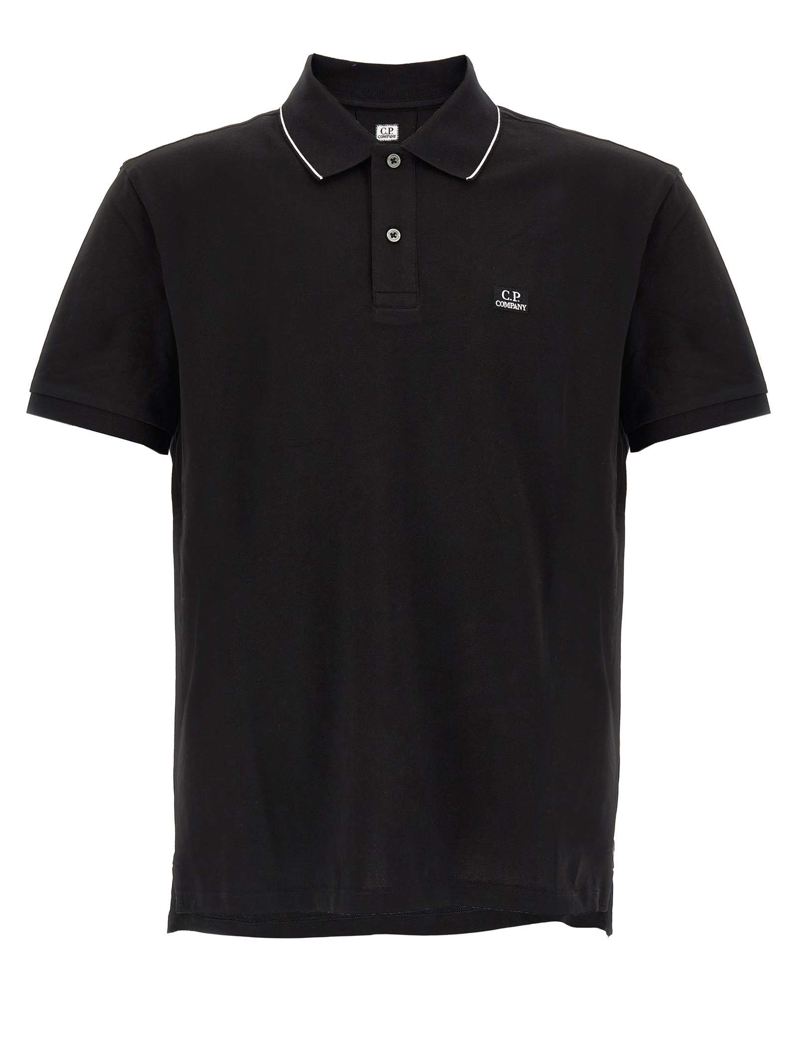 Logo patch polo shirt