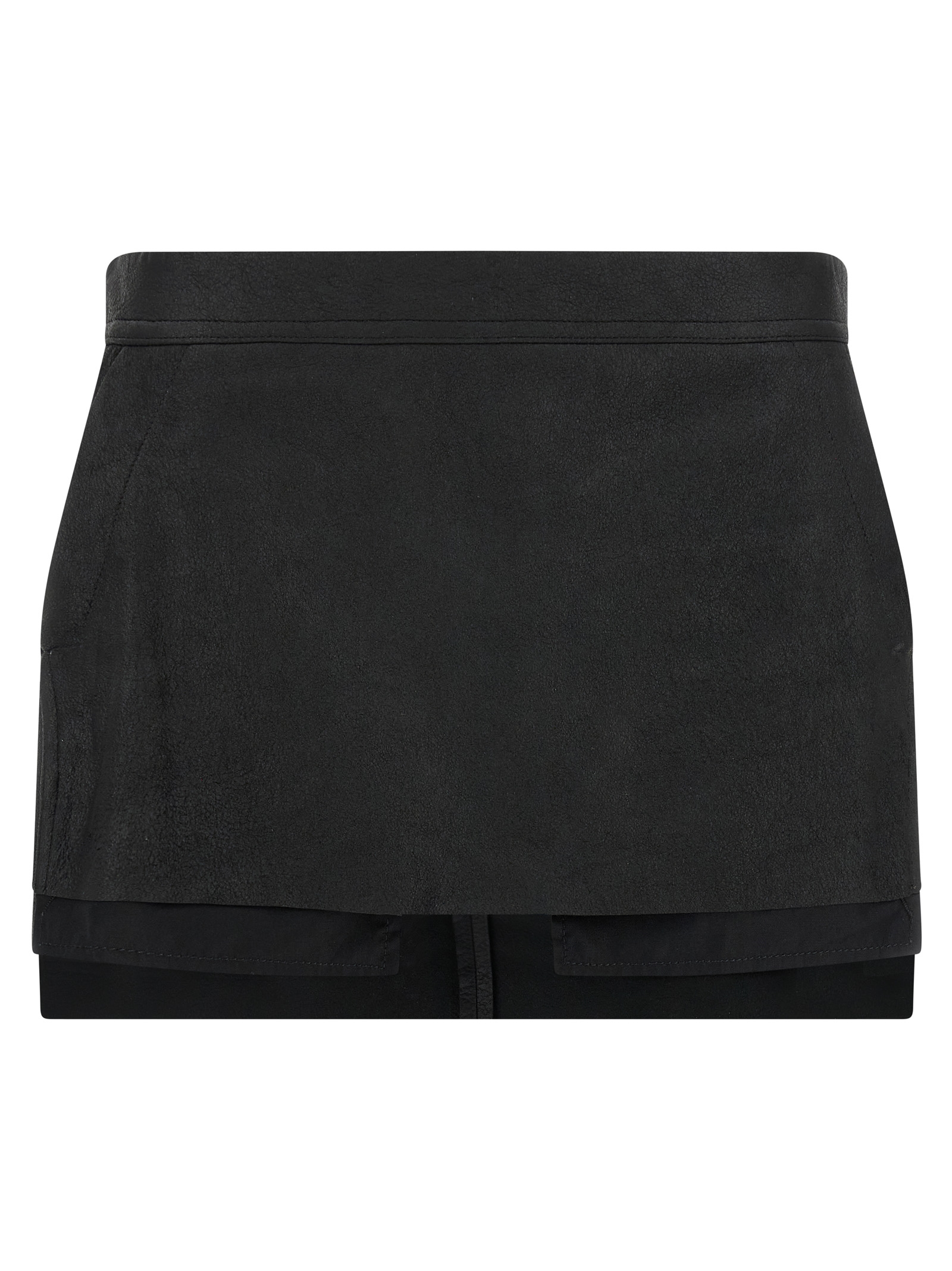 'Fog Cutdff' mini skirt