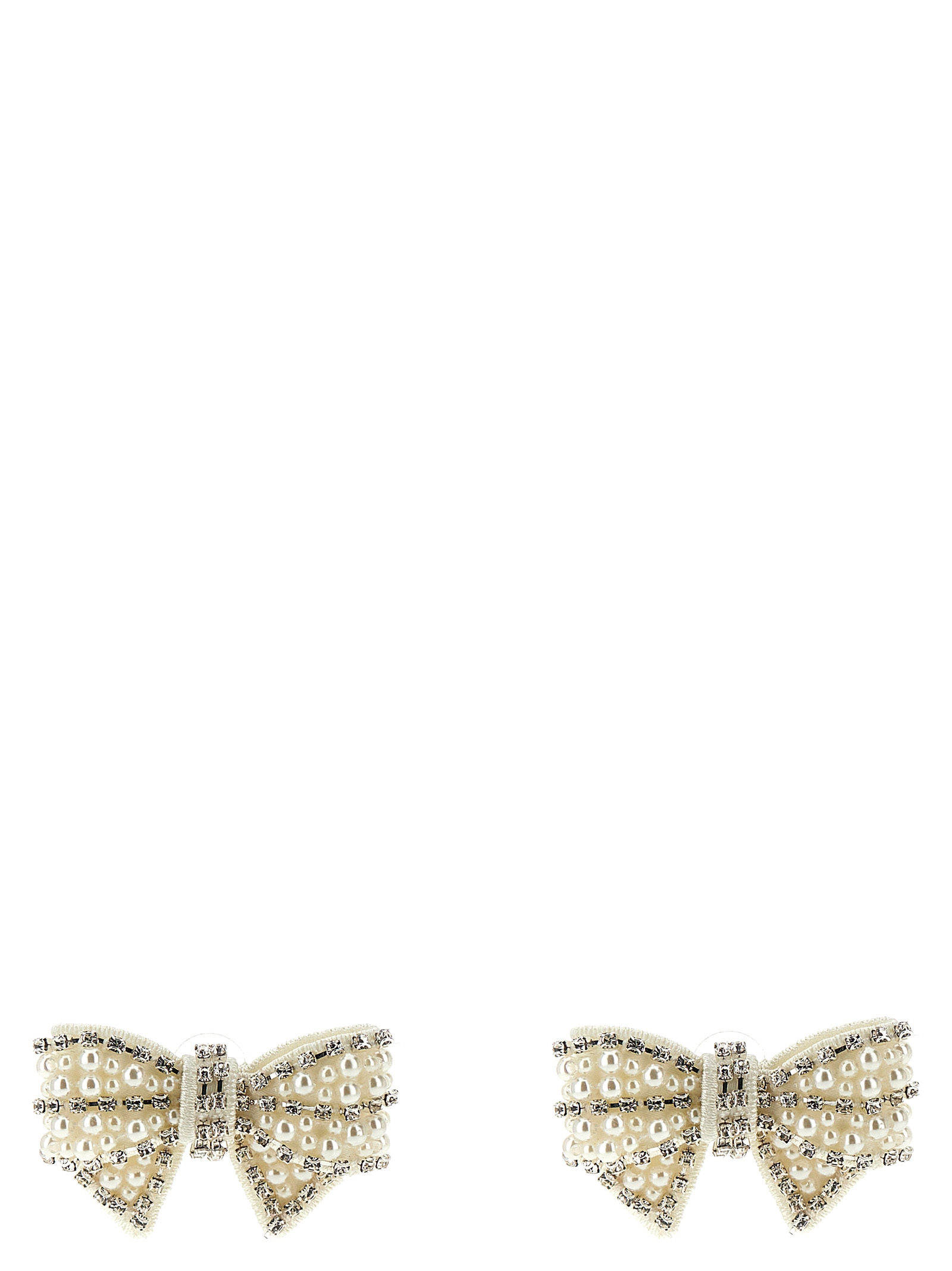 'Pearl Satin Bow' earrings