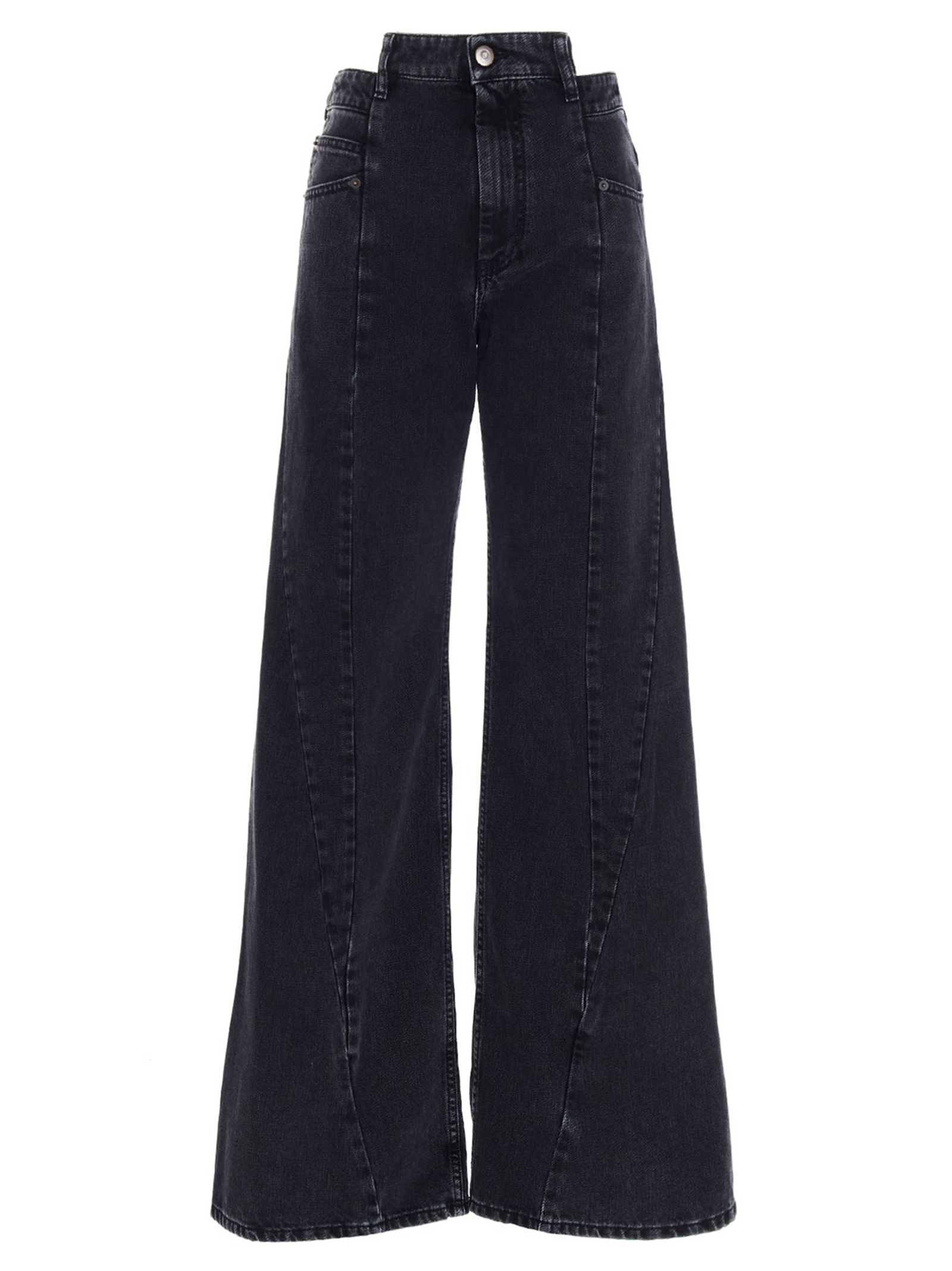Jeans asymmetrical waist