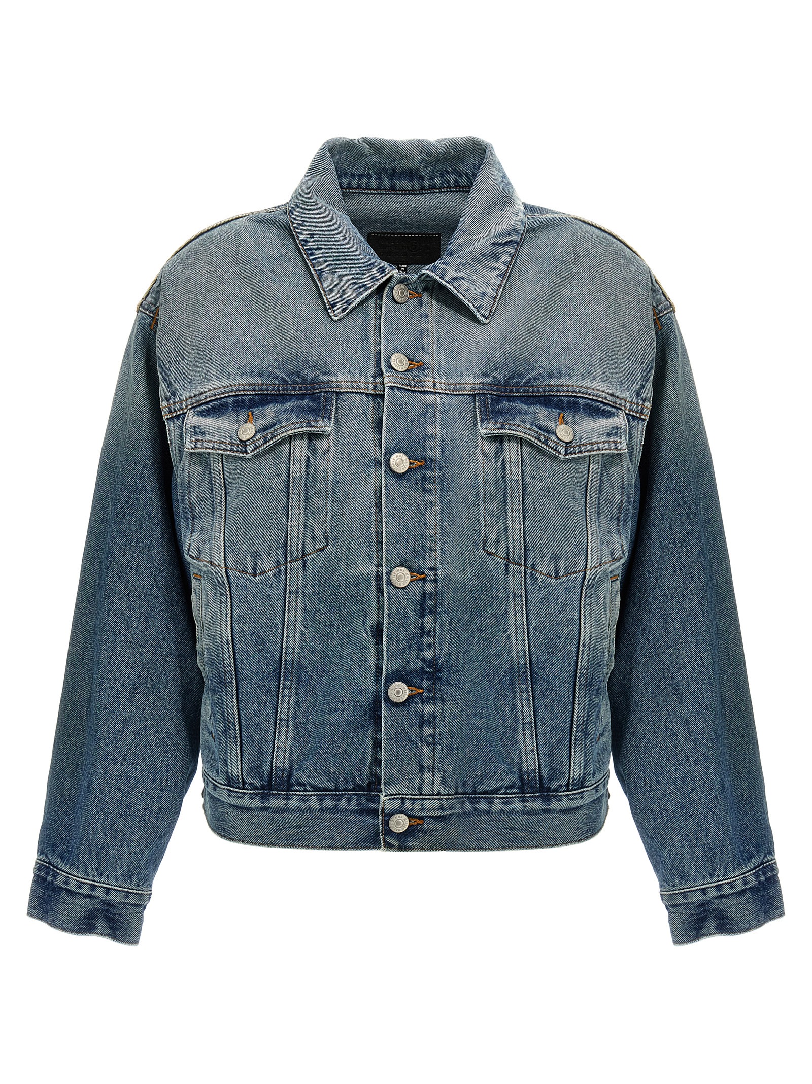 Cut-out denim jacket