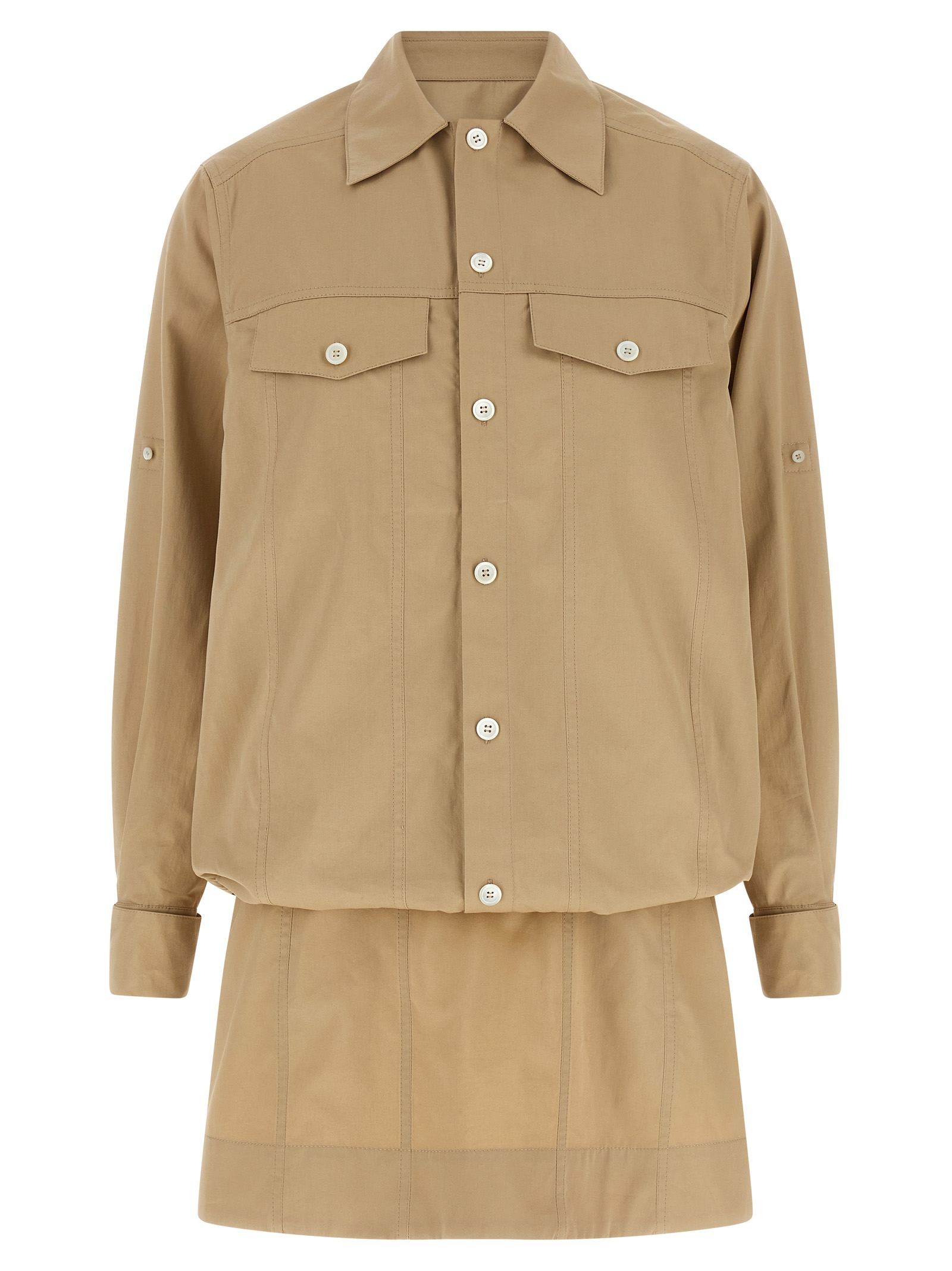 Layered construction dress