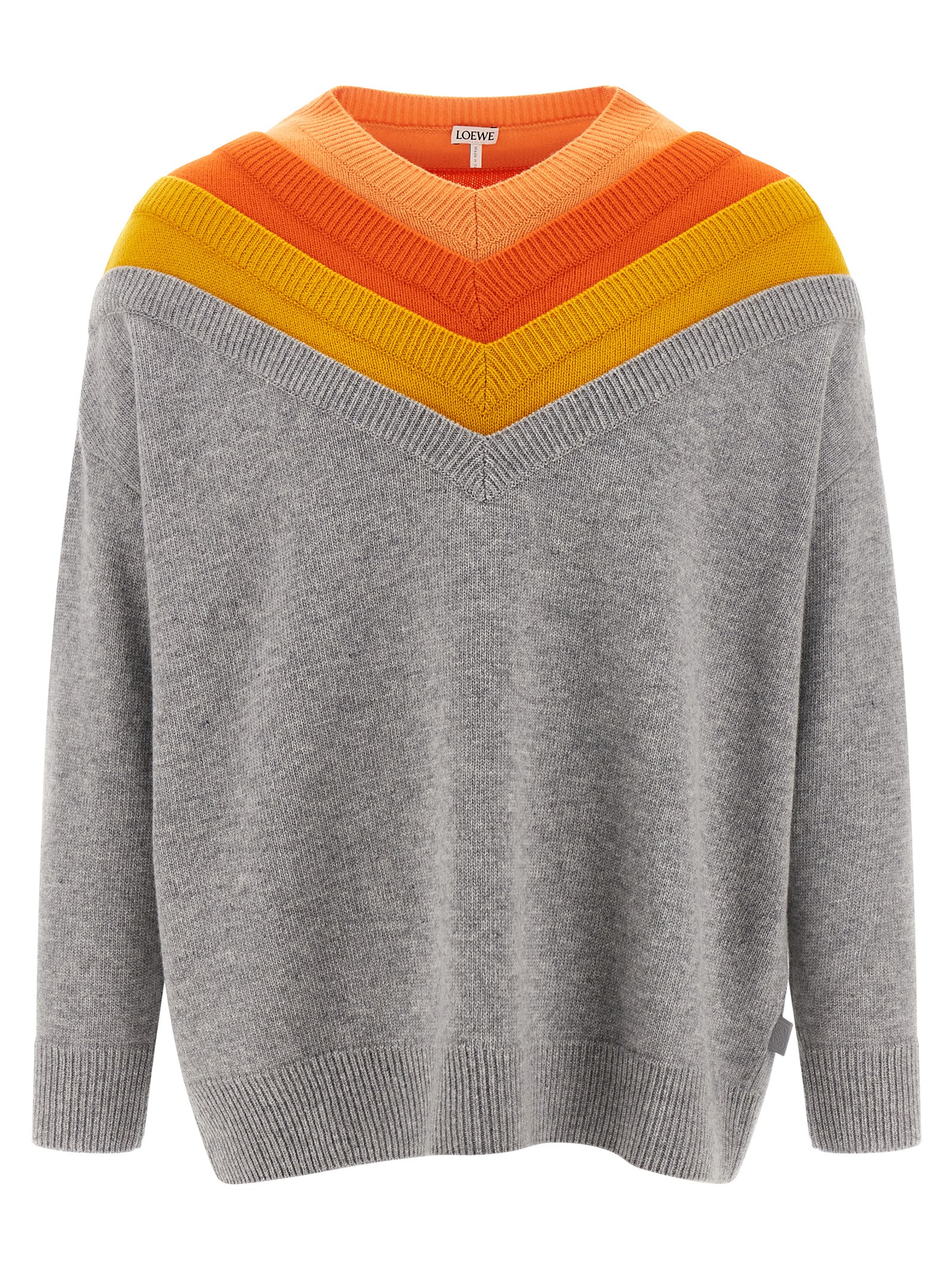 Layered construction sweater