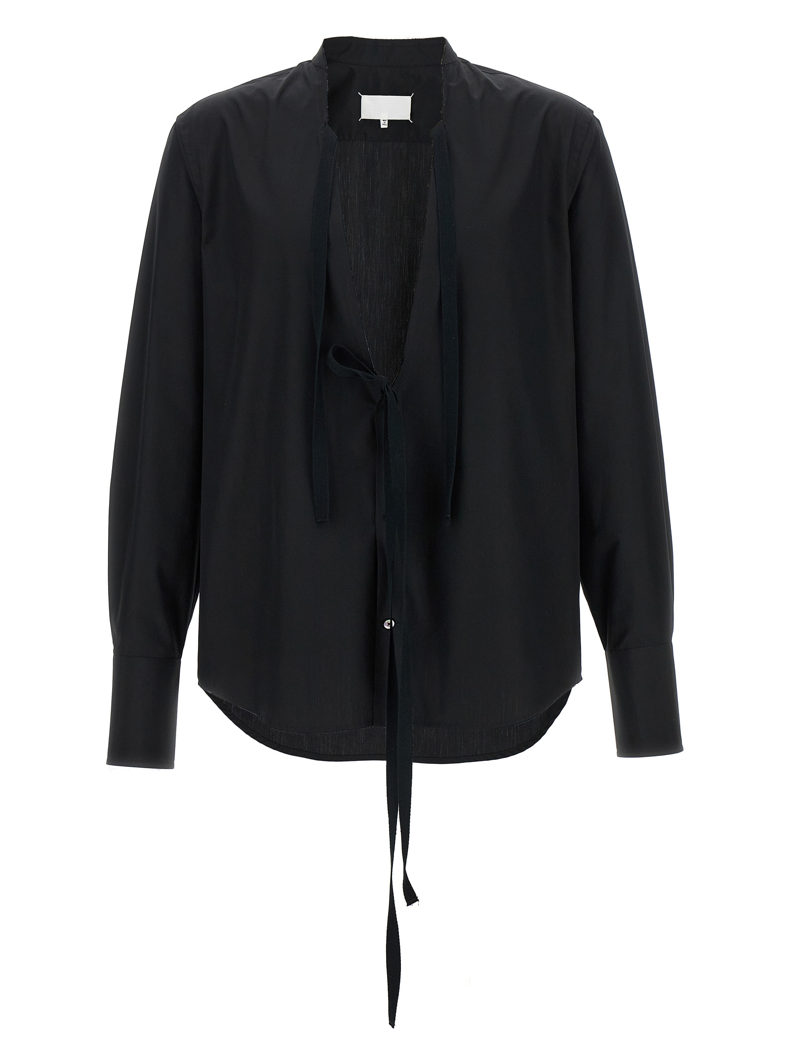 Raw cut hem shirt