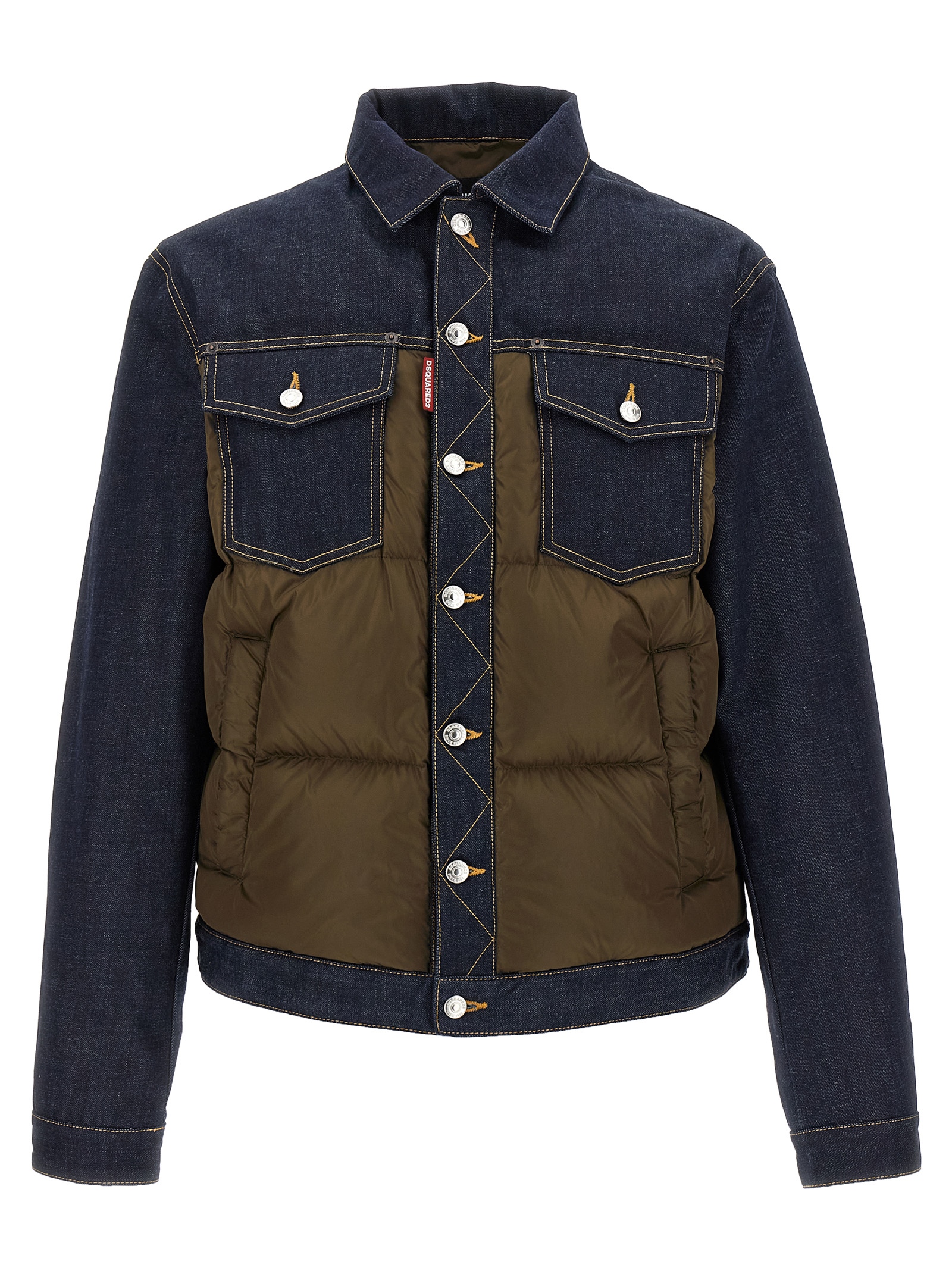 'Hybrid puffer-jeans' jacket
