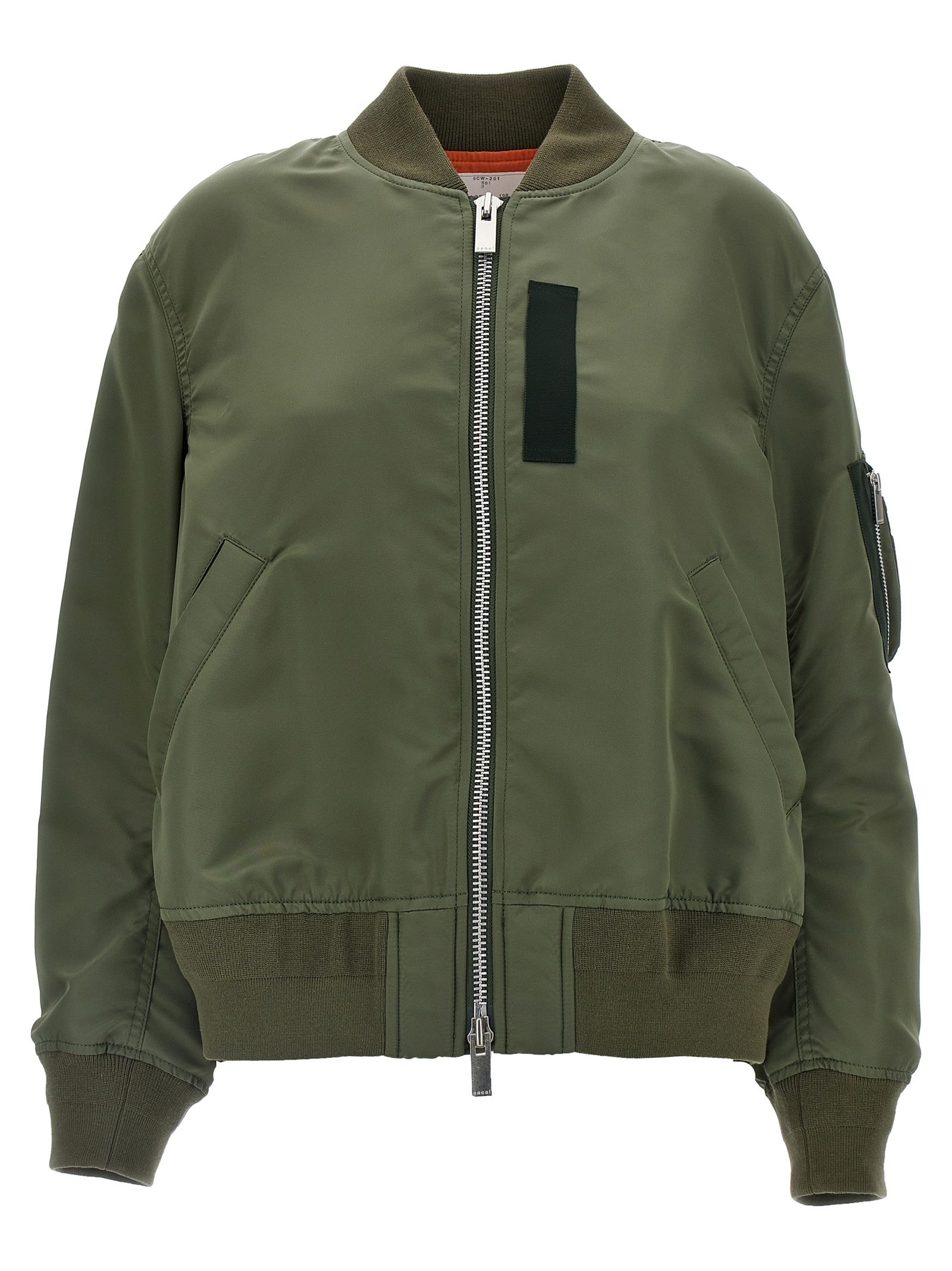 Nylon bomber jacket