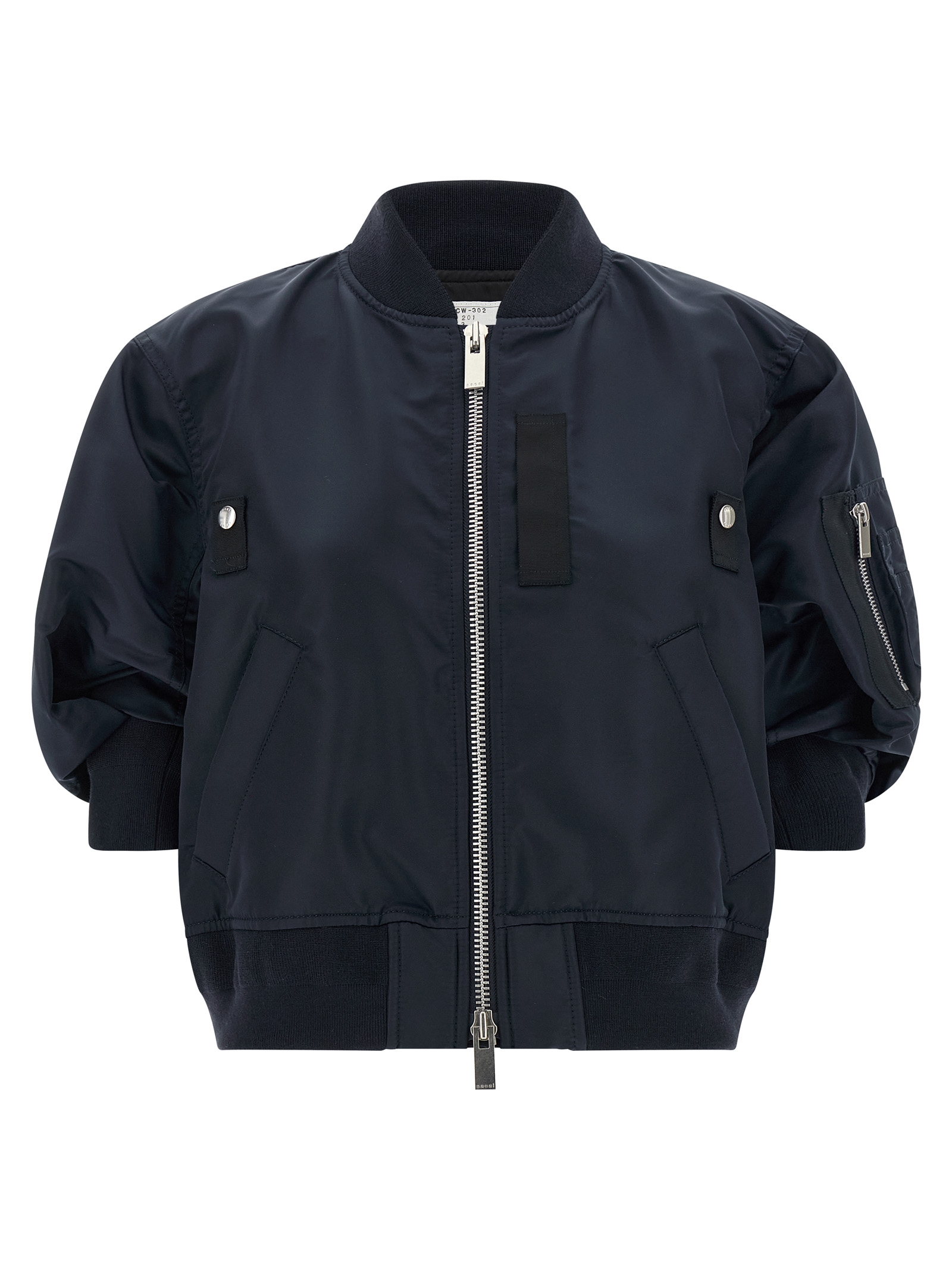 3/4 sleeve bomber jacket