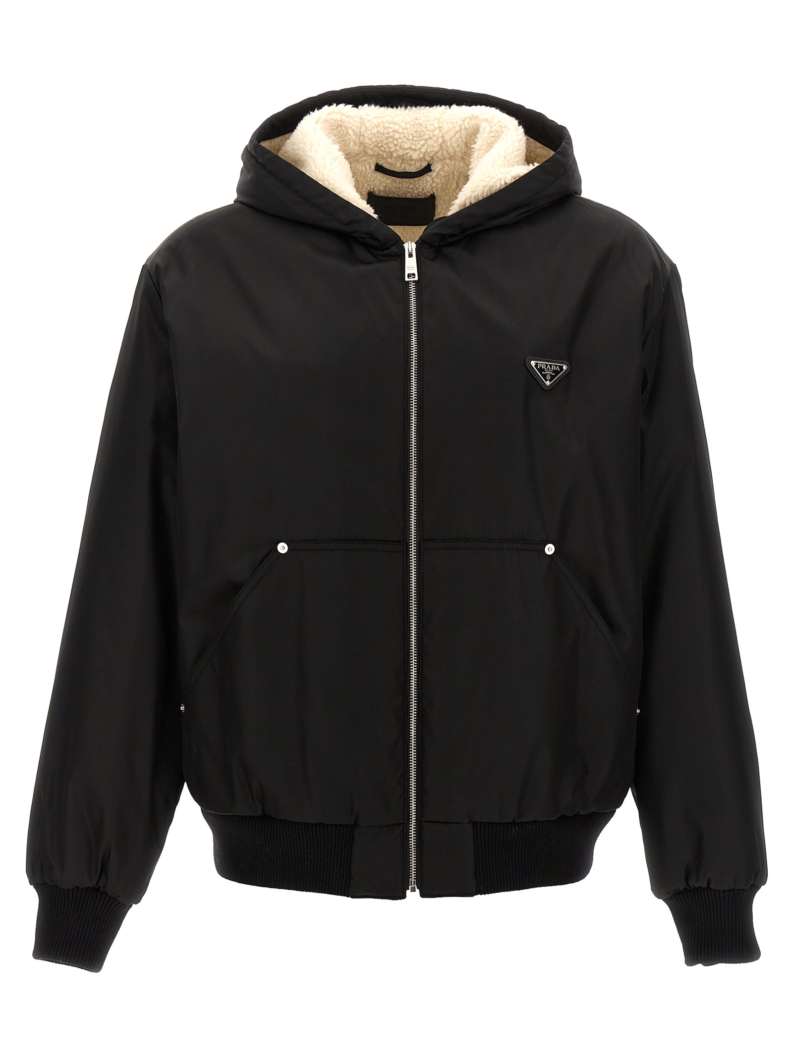 'Re-nylon' hooded jacket