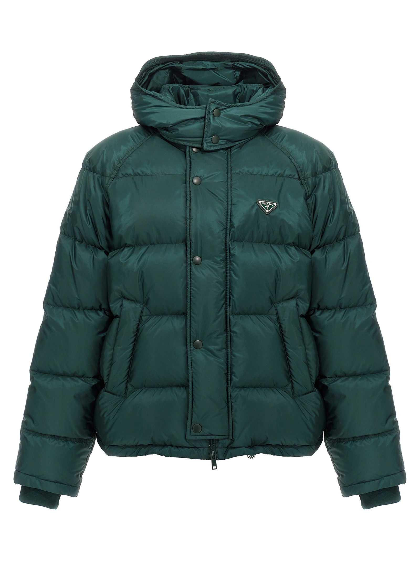 Re-Nylon logo down jacket