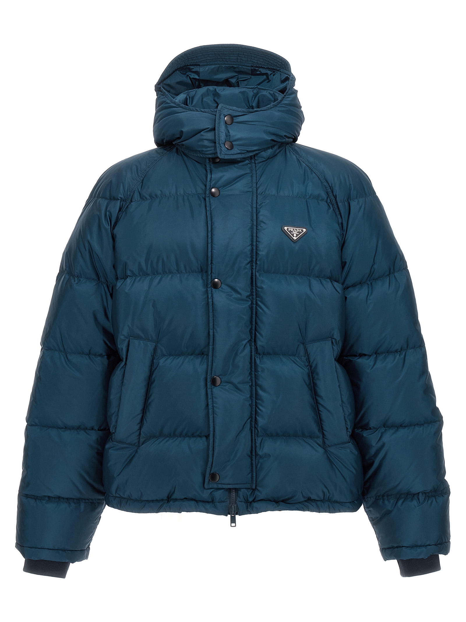 Re-Nylon logo down jacket