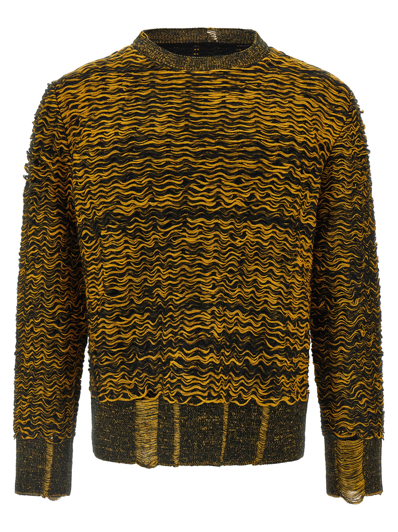 Corrugated texture sweater