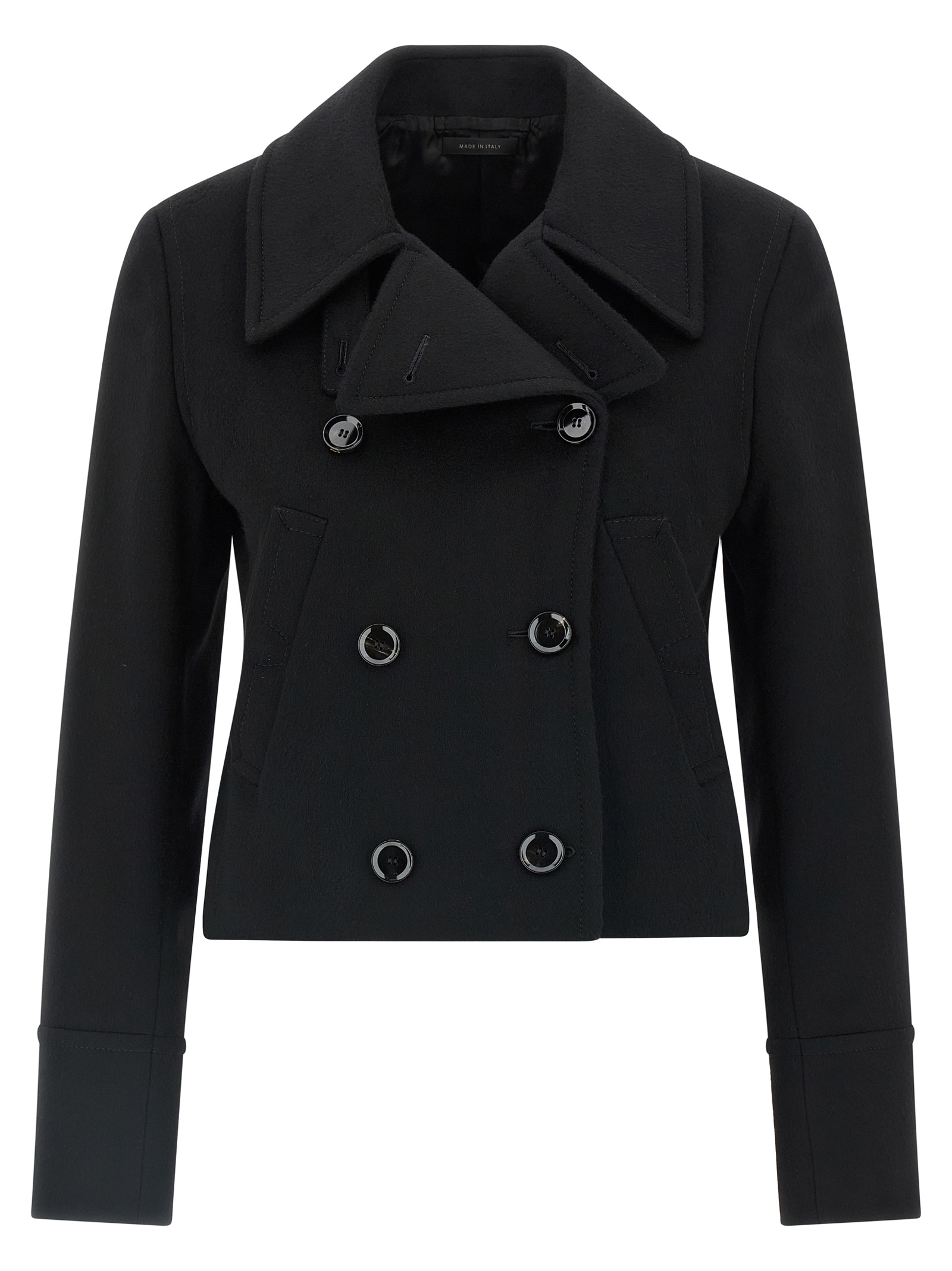 Cashmere cropped coat