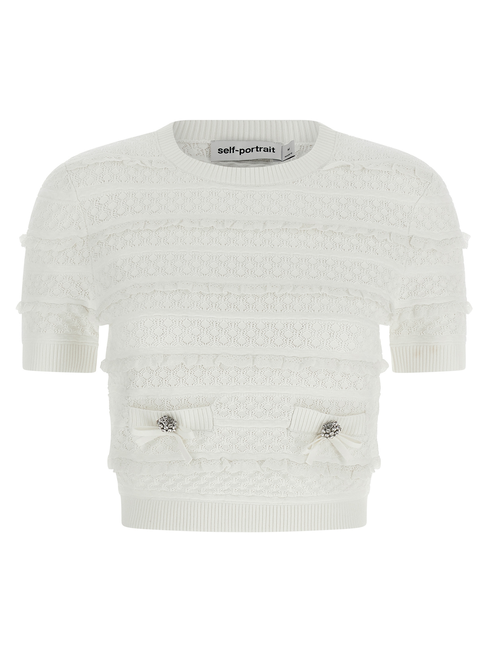 'Pointelle knit' top