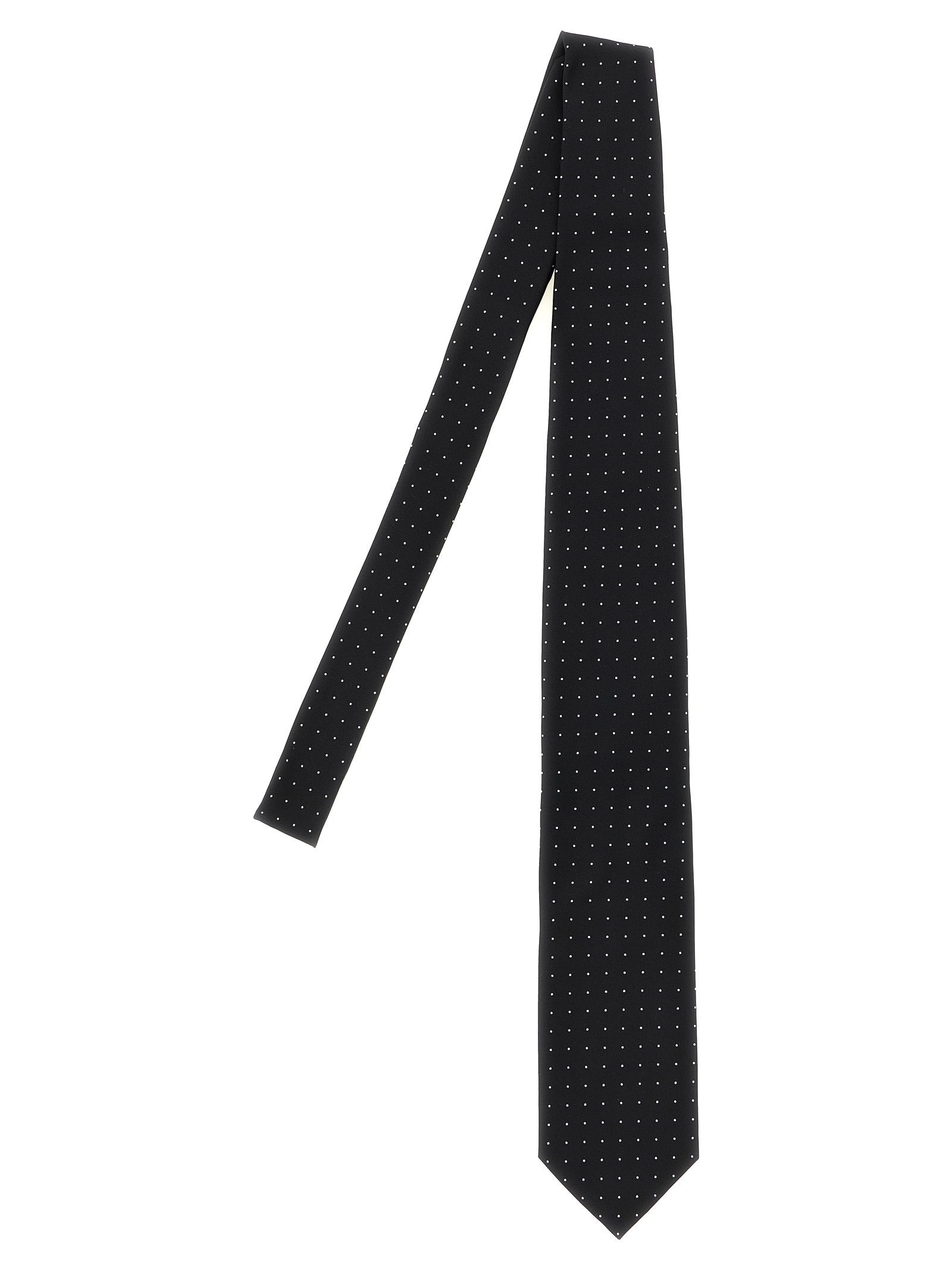 Micro polka dot tie