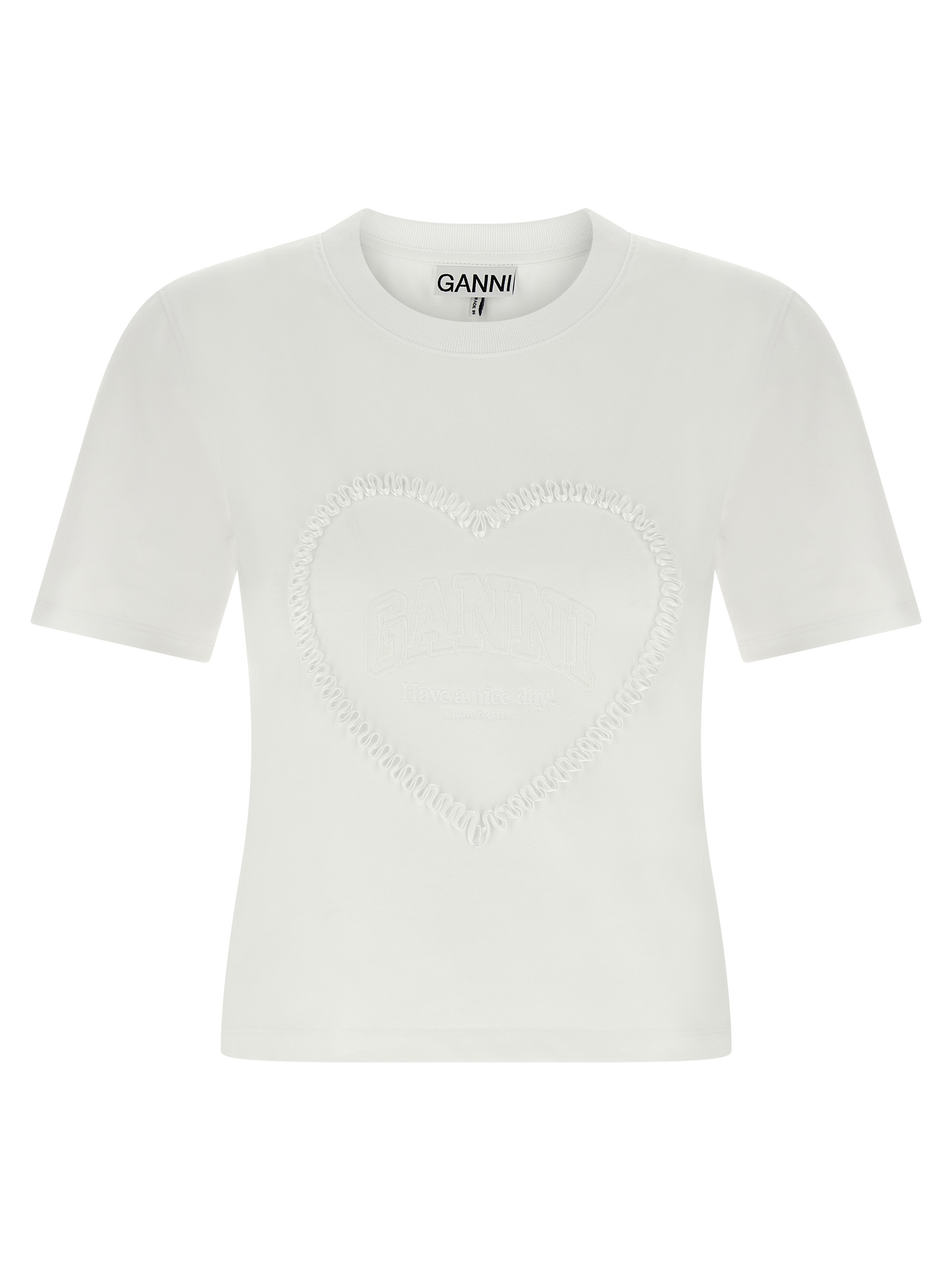 Heart embroidery T-shirt