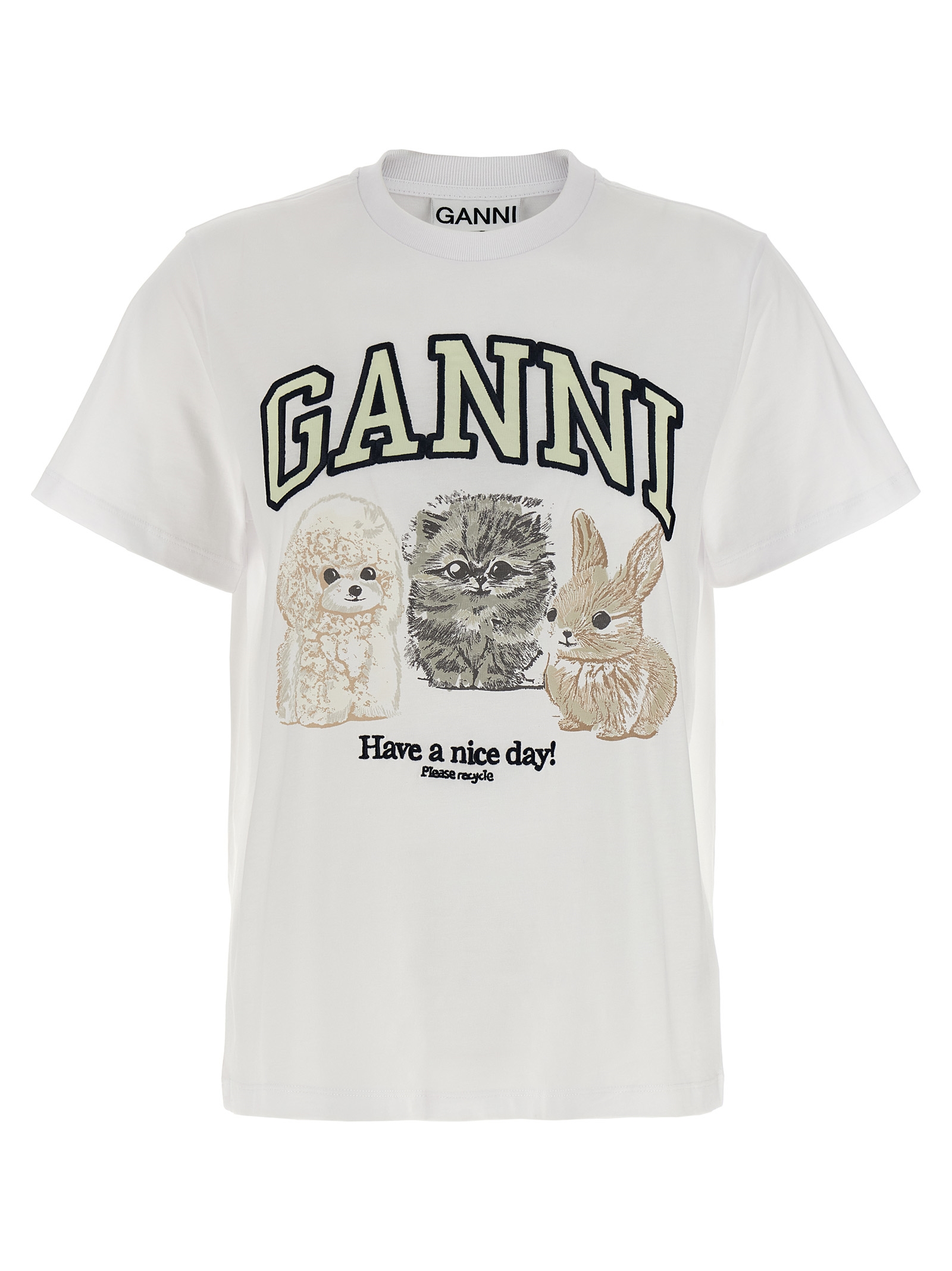 'White Animal Print' T-shirt