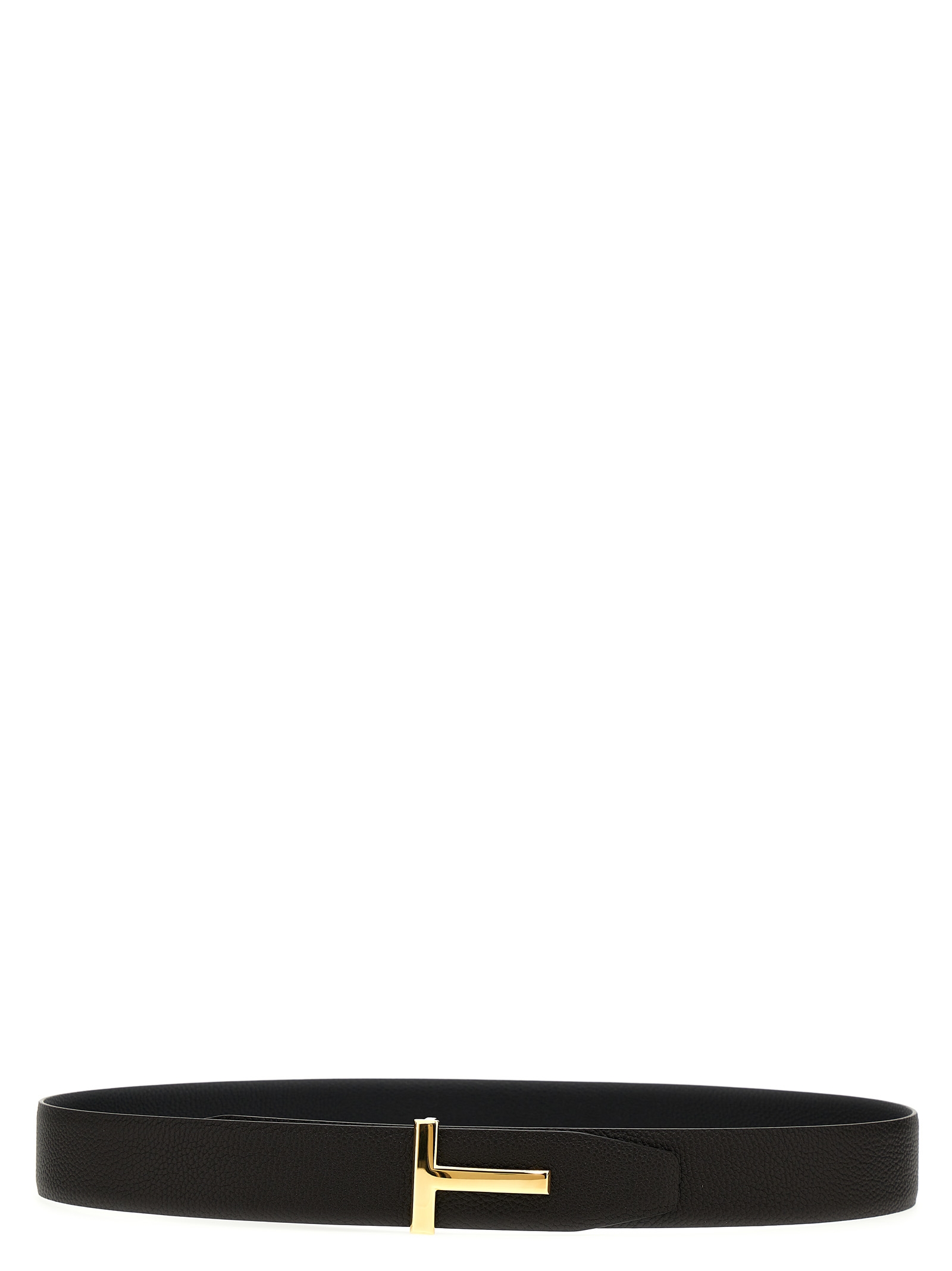 Tom Ford Men's Multicolor Buckle Logo Reversible Belt