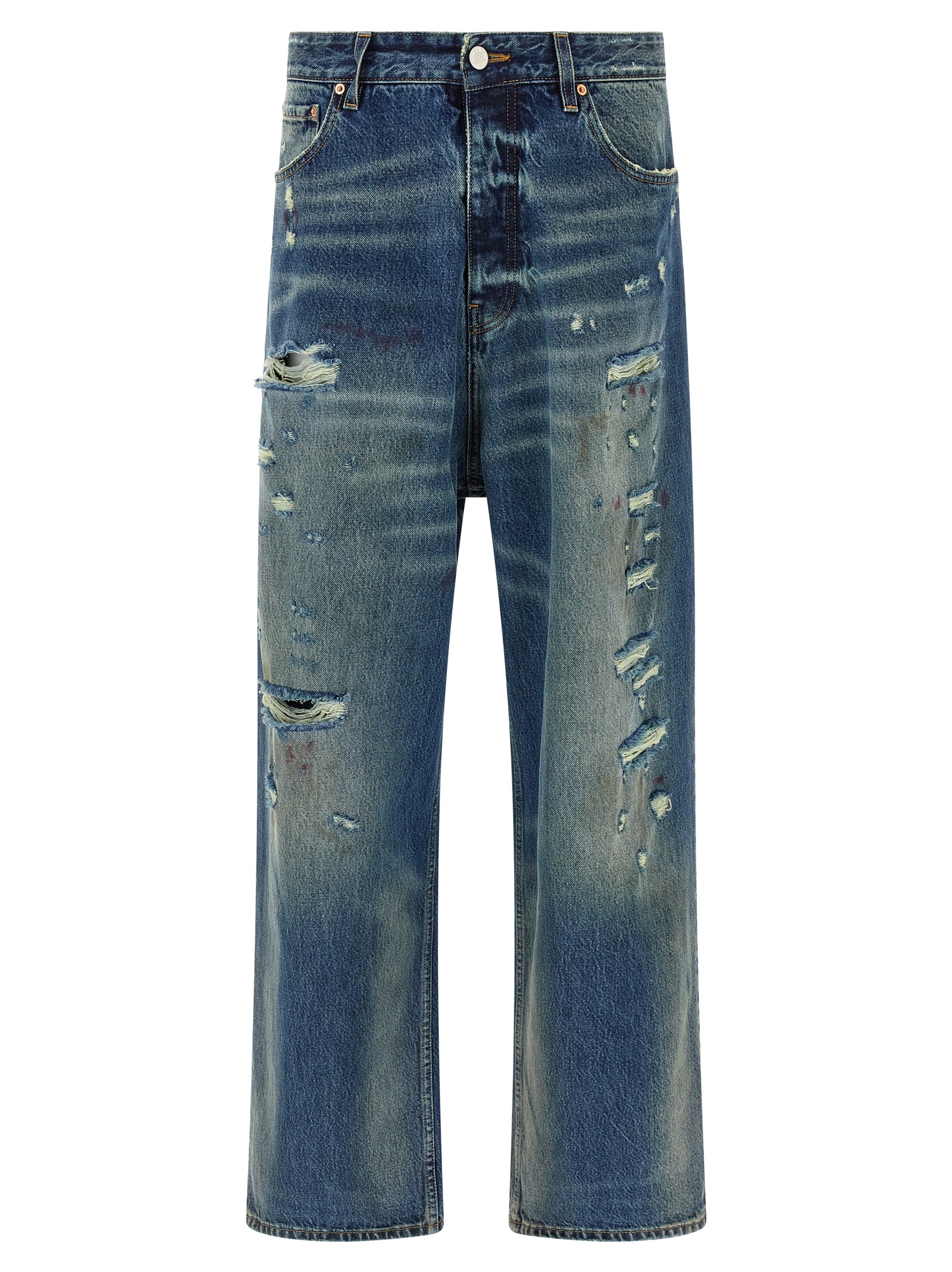 'Blue Distressed Baggy' jeans