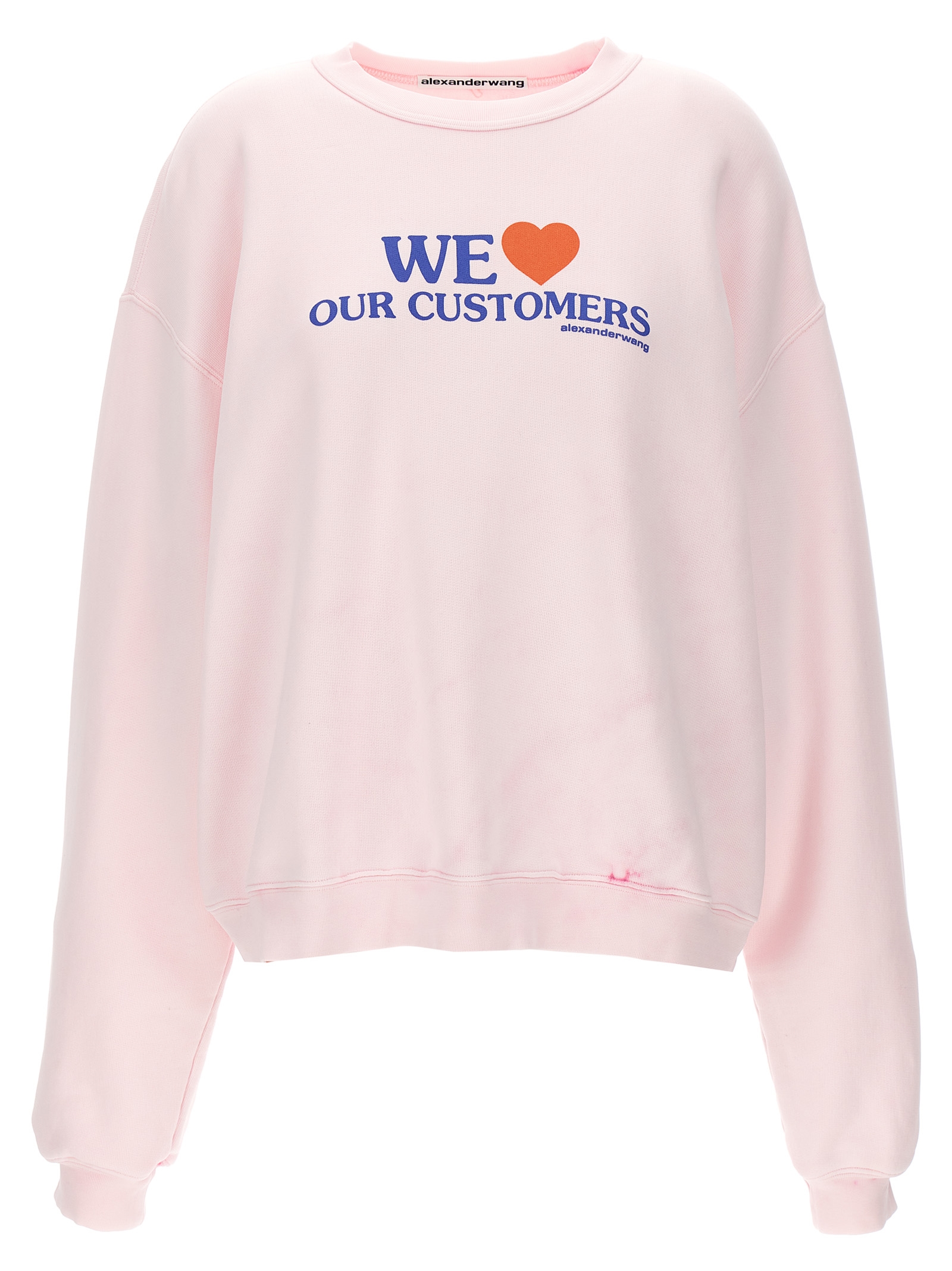 'We Love Our Customers' sweatshirt