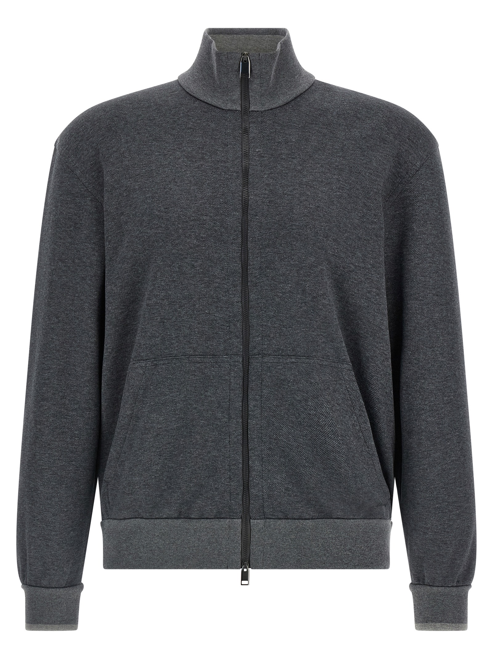 Piqué cotton sweatshirt
