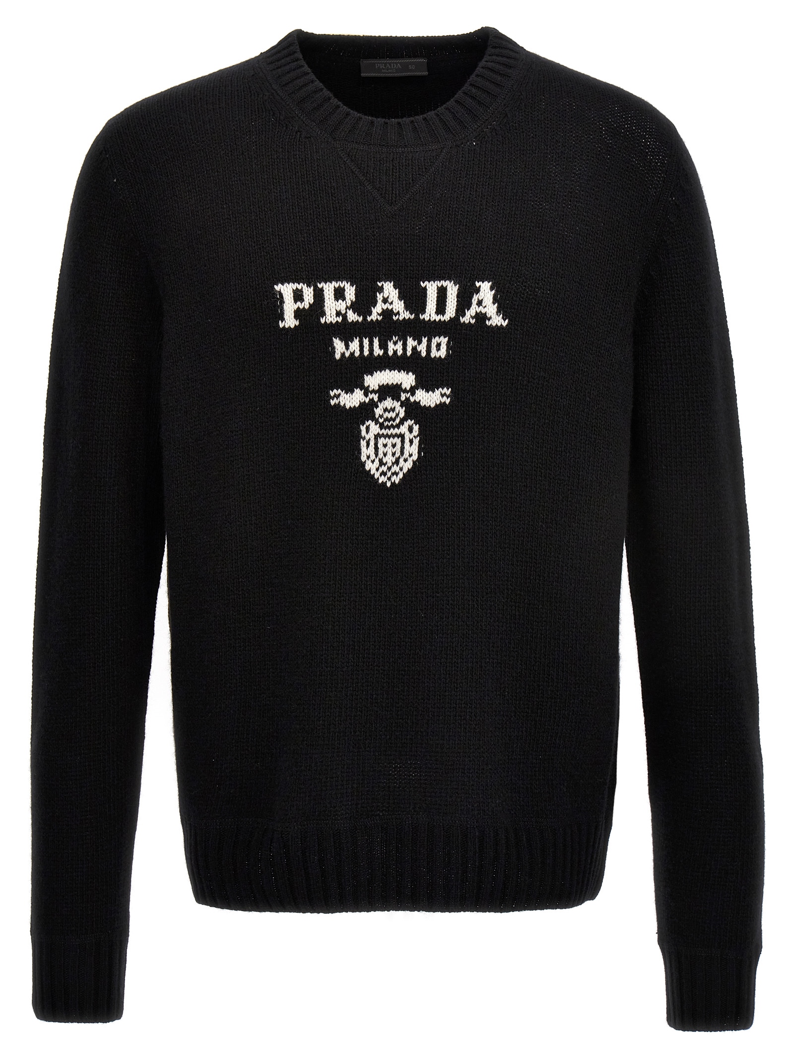 Logo intarsia sweater