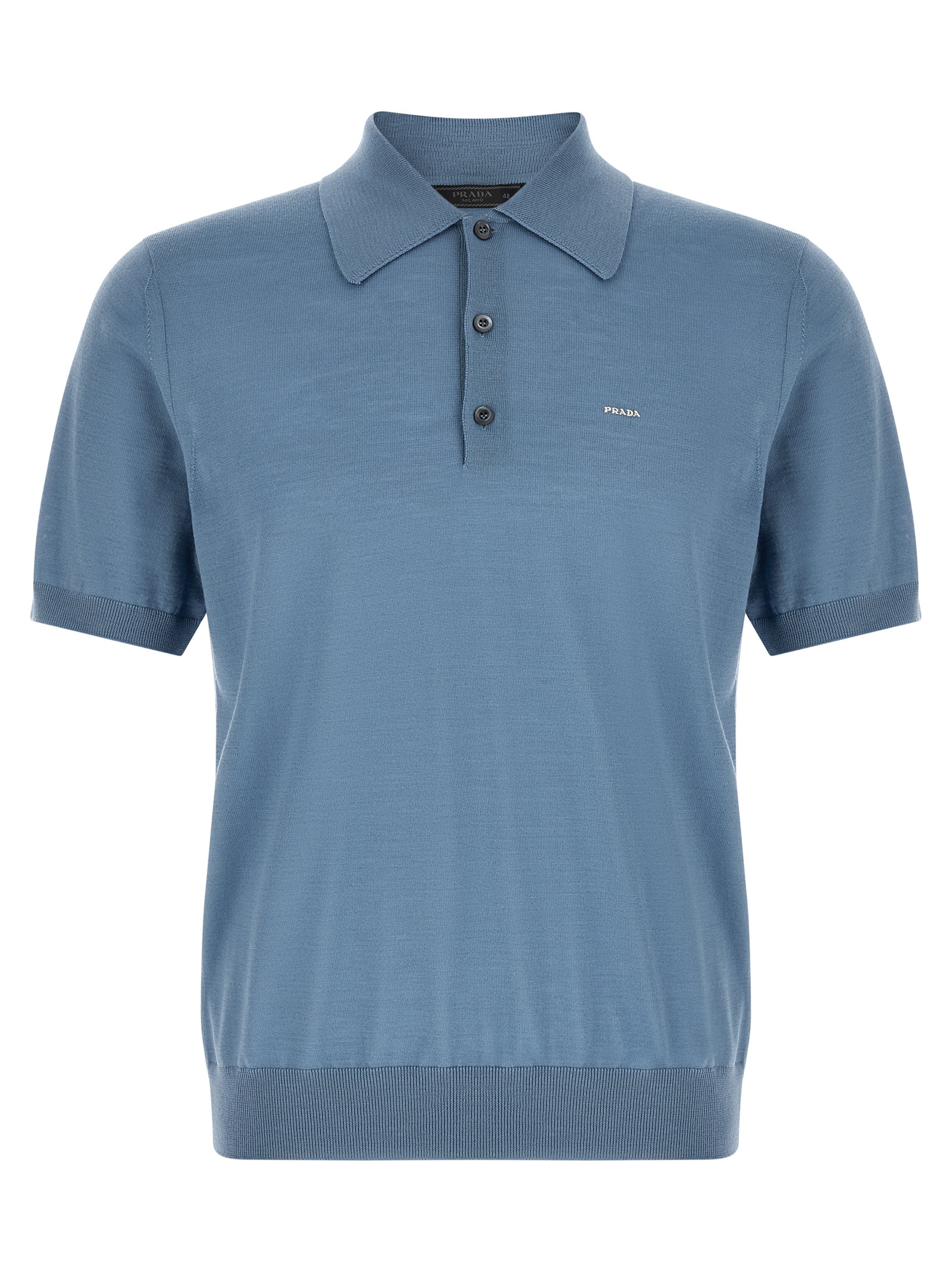 Superfine wool polo shirt