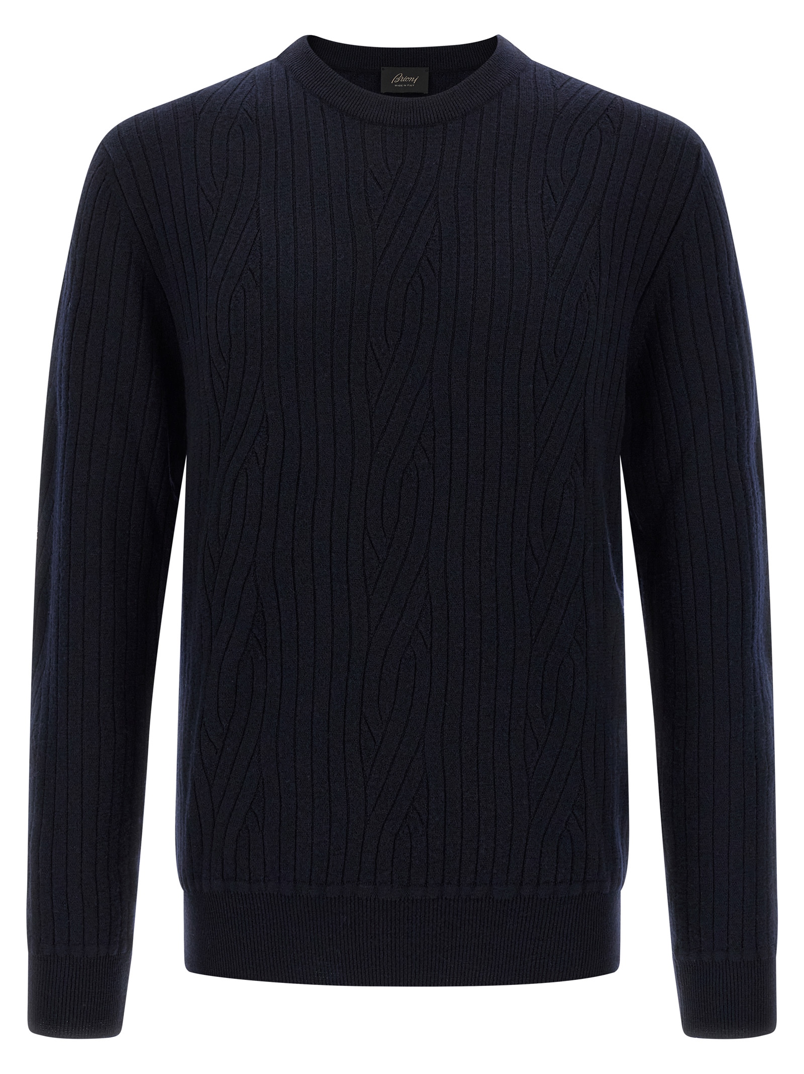Ribbed and braid sweater