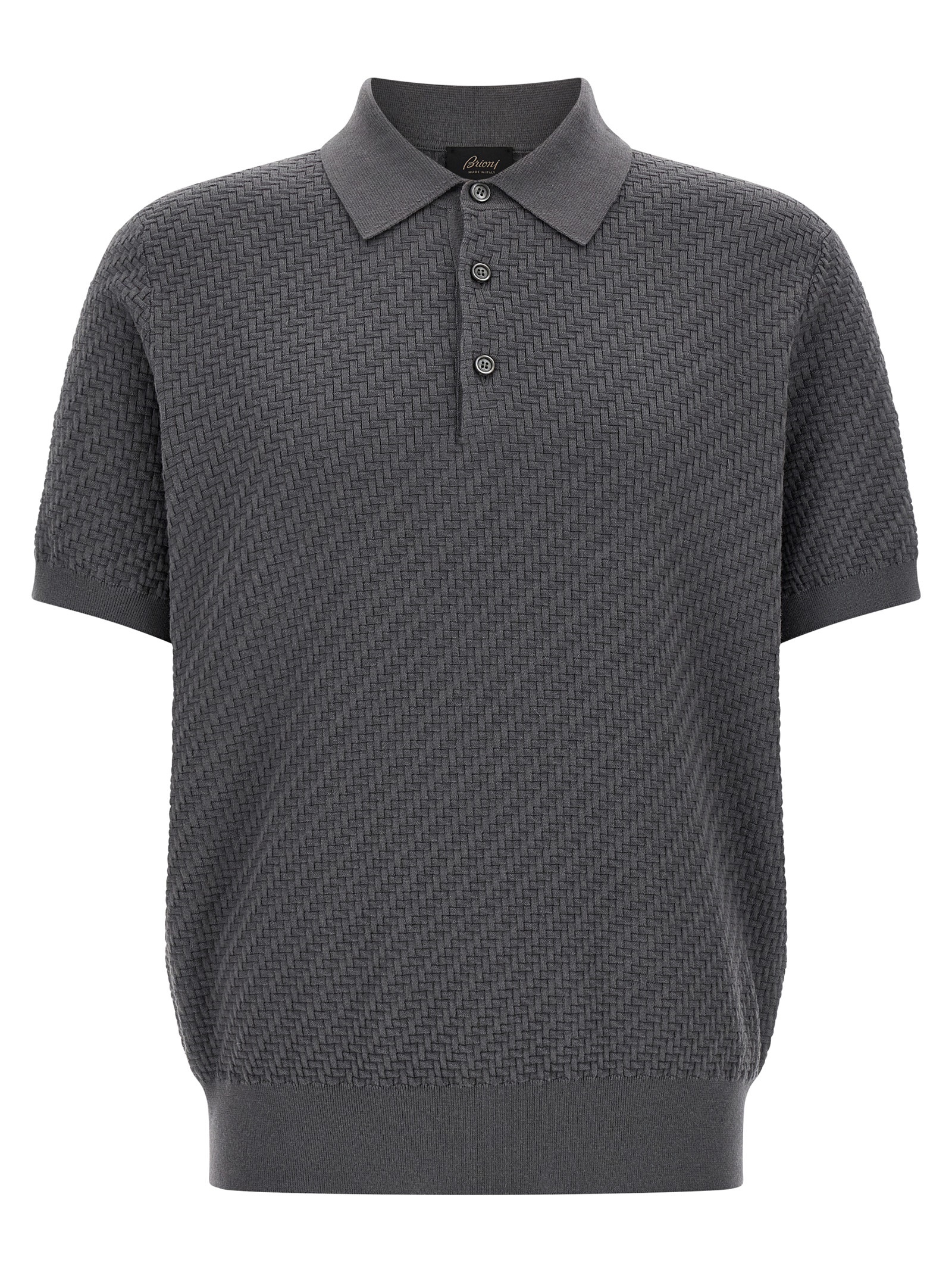 Weaving polo shirt