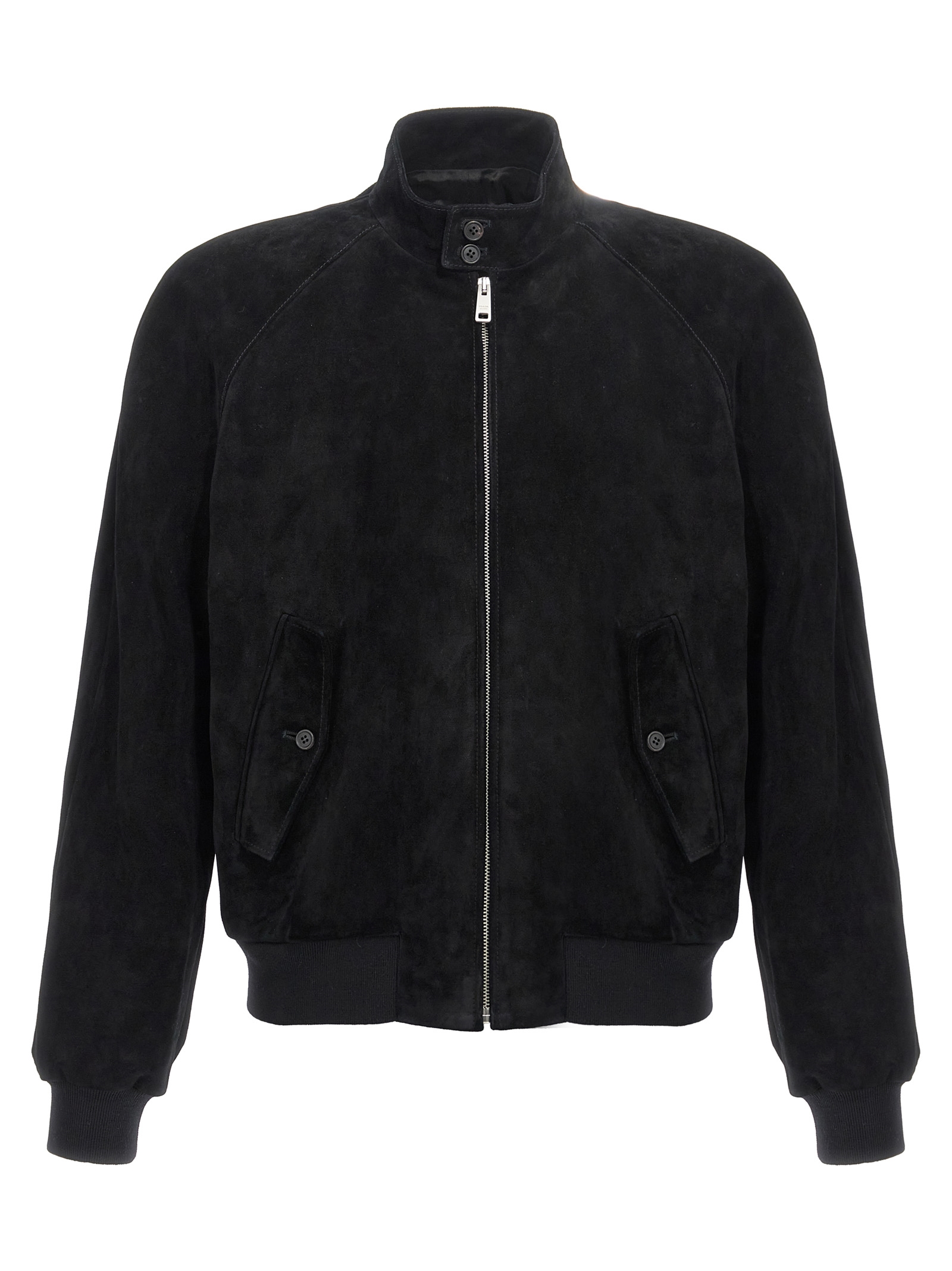 Suede bomber jacket