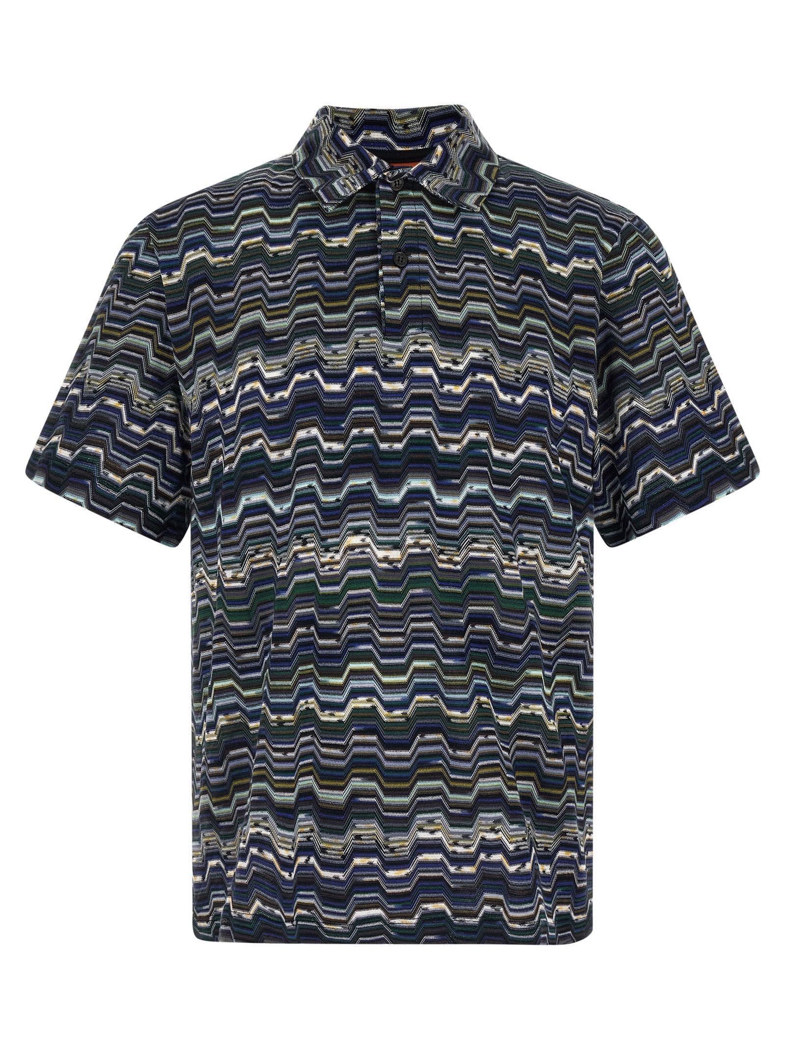 Zigzag polo shirt