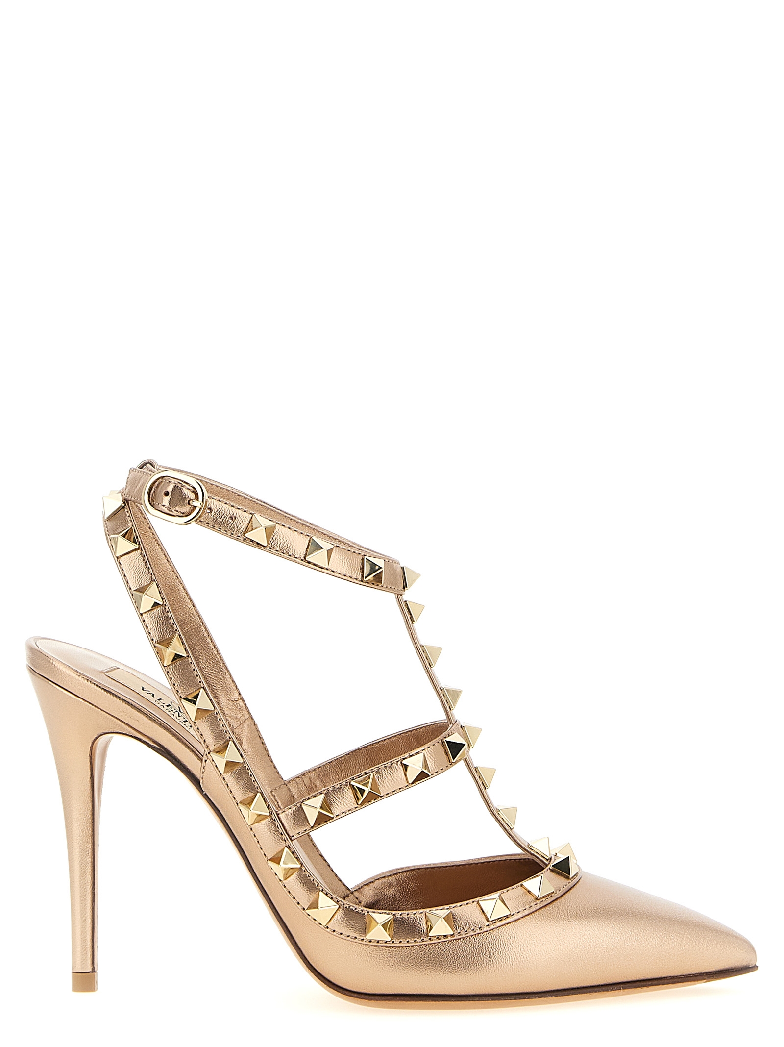 Valentino Garavani Women's Pink Rockstud Pumps Calfskin Leather (Bos Taurus)