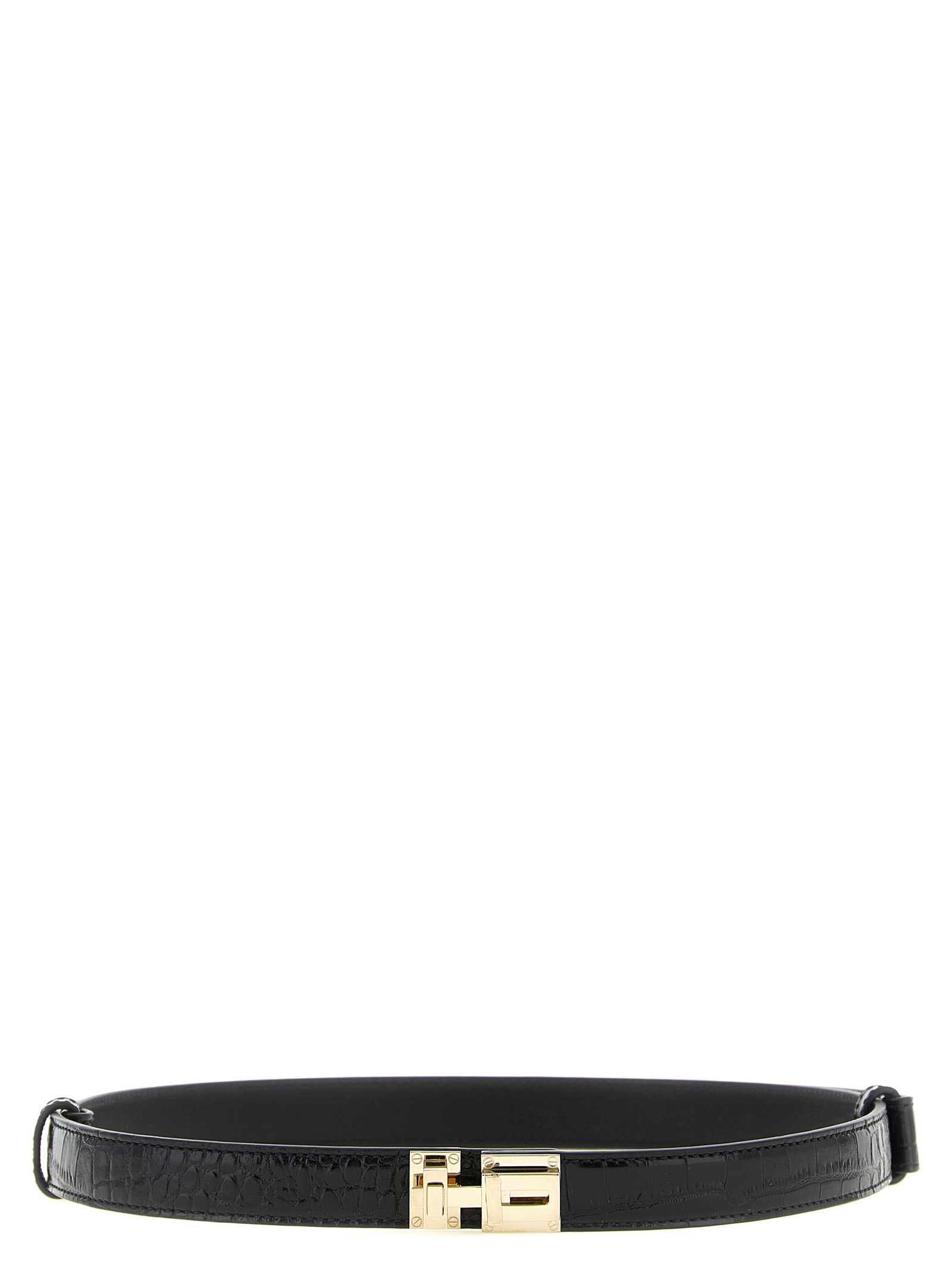 Tom Ford Women's Black Belt Closure T Calfskin Leather (Bos Taurus)
